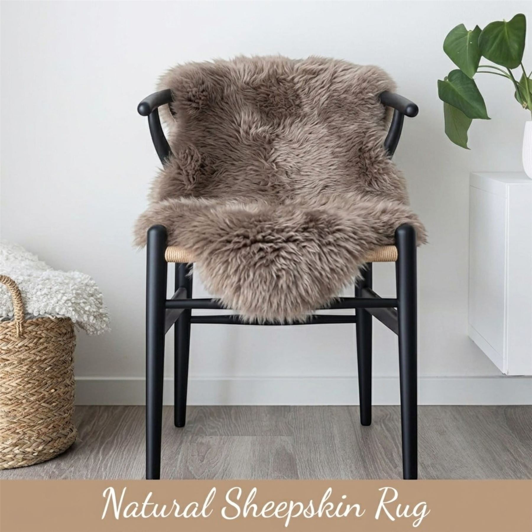 Genuine Sheepskin Natural Silky Soft Fluffy Real Wool Rug