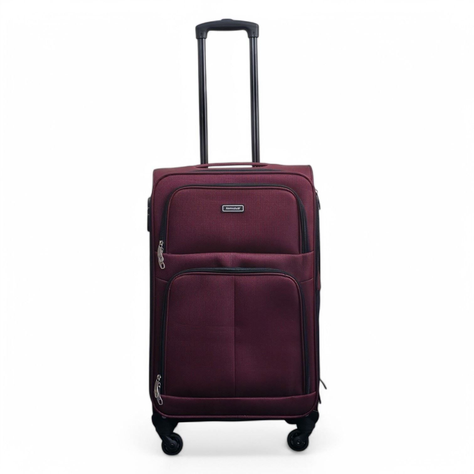 Tahara Large Soft Shell Suitcase in Wine