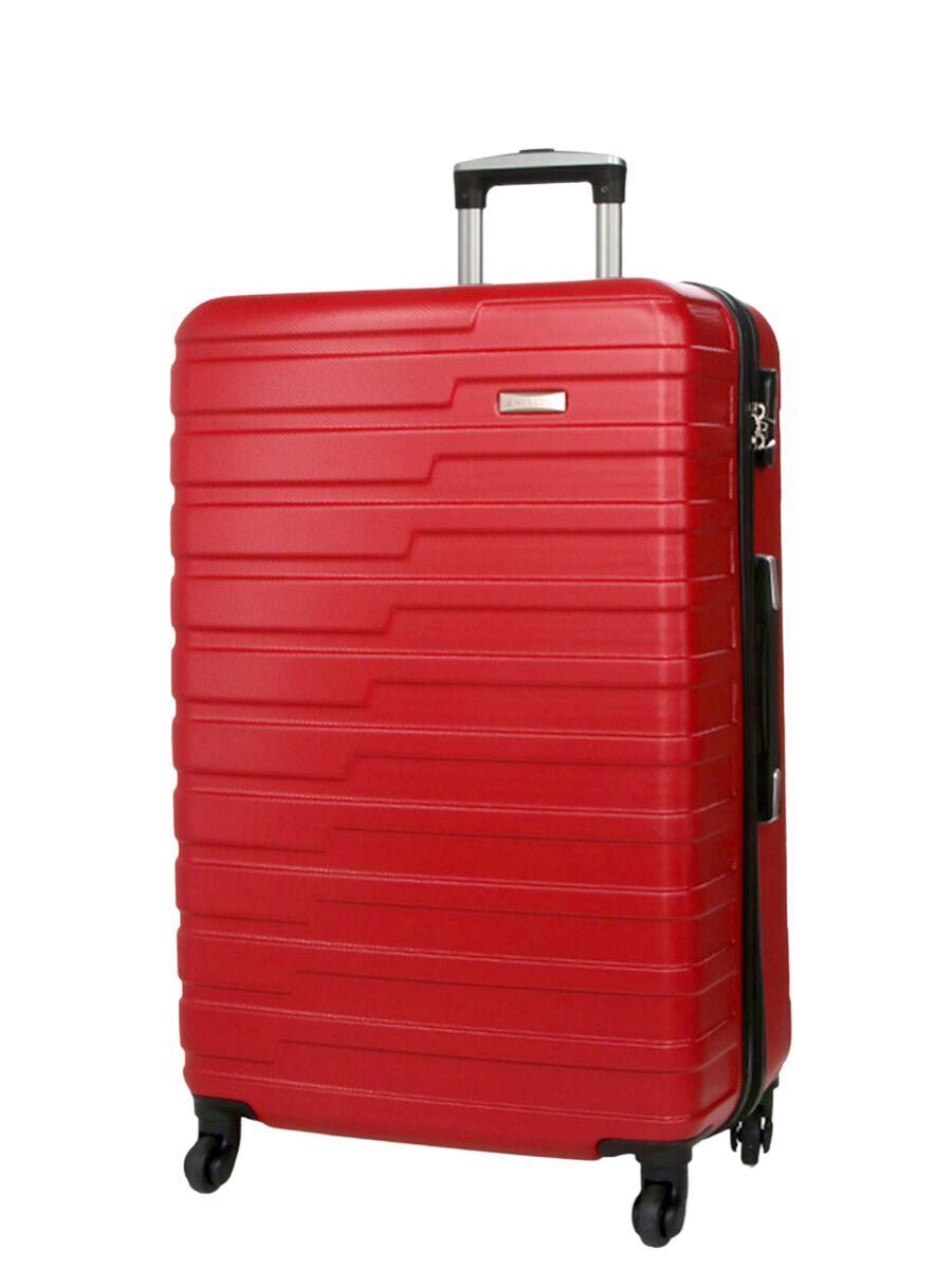 Crossville Large Hard Shell Suitcase in Red