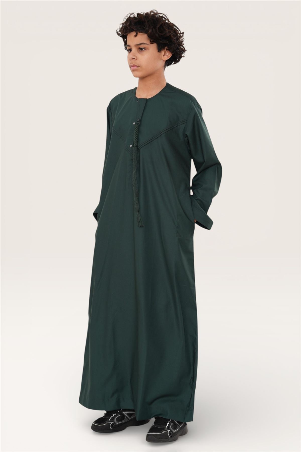 Kids Boys Eid Moroccan Jubba Robe Djellaba Ramadan Eid Thobe - K-HM11