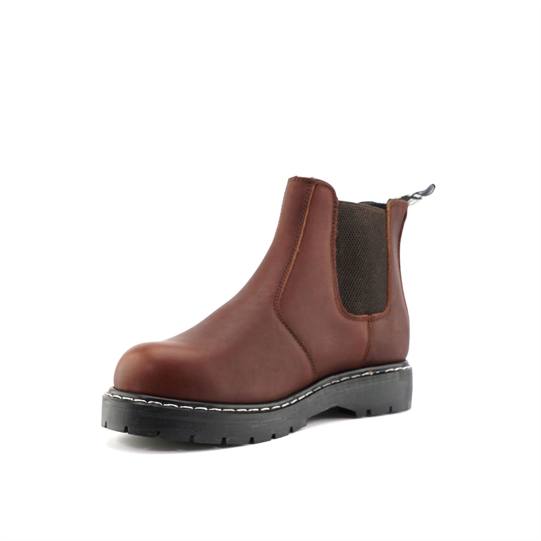 Grinders Unisex Wine Leather Ankle Slip On Boots - Chelsea ACS