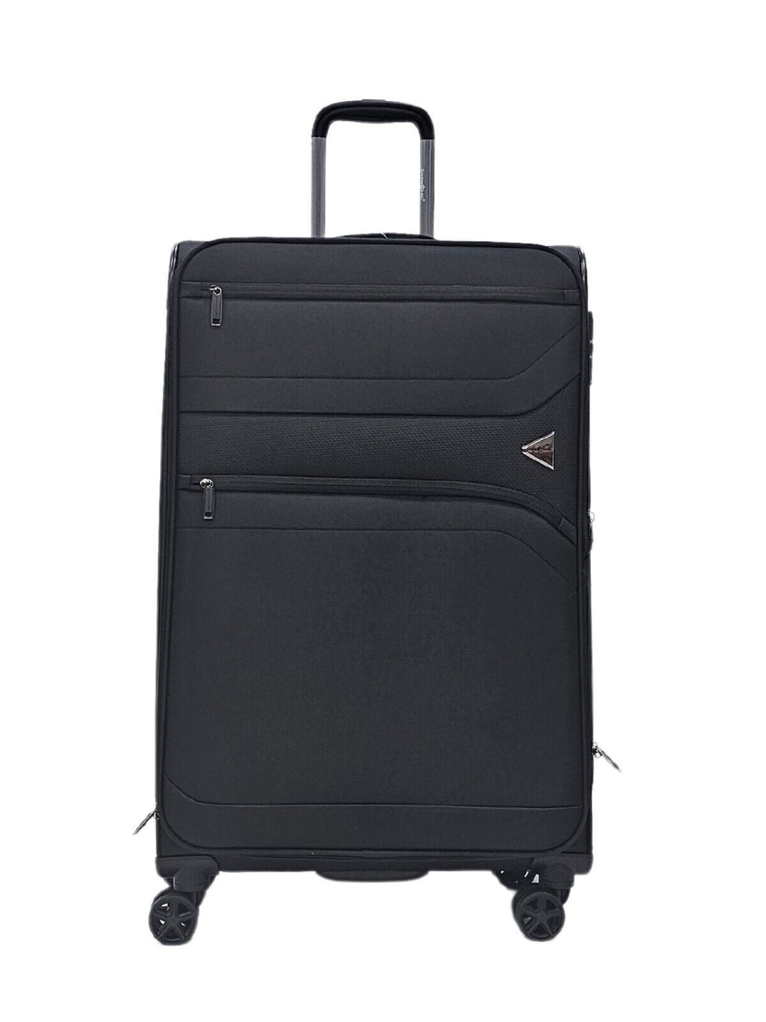 Clayton Large Soft Shell Suitcase in Black