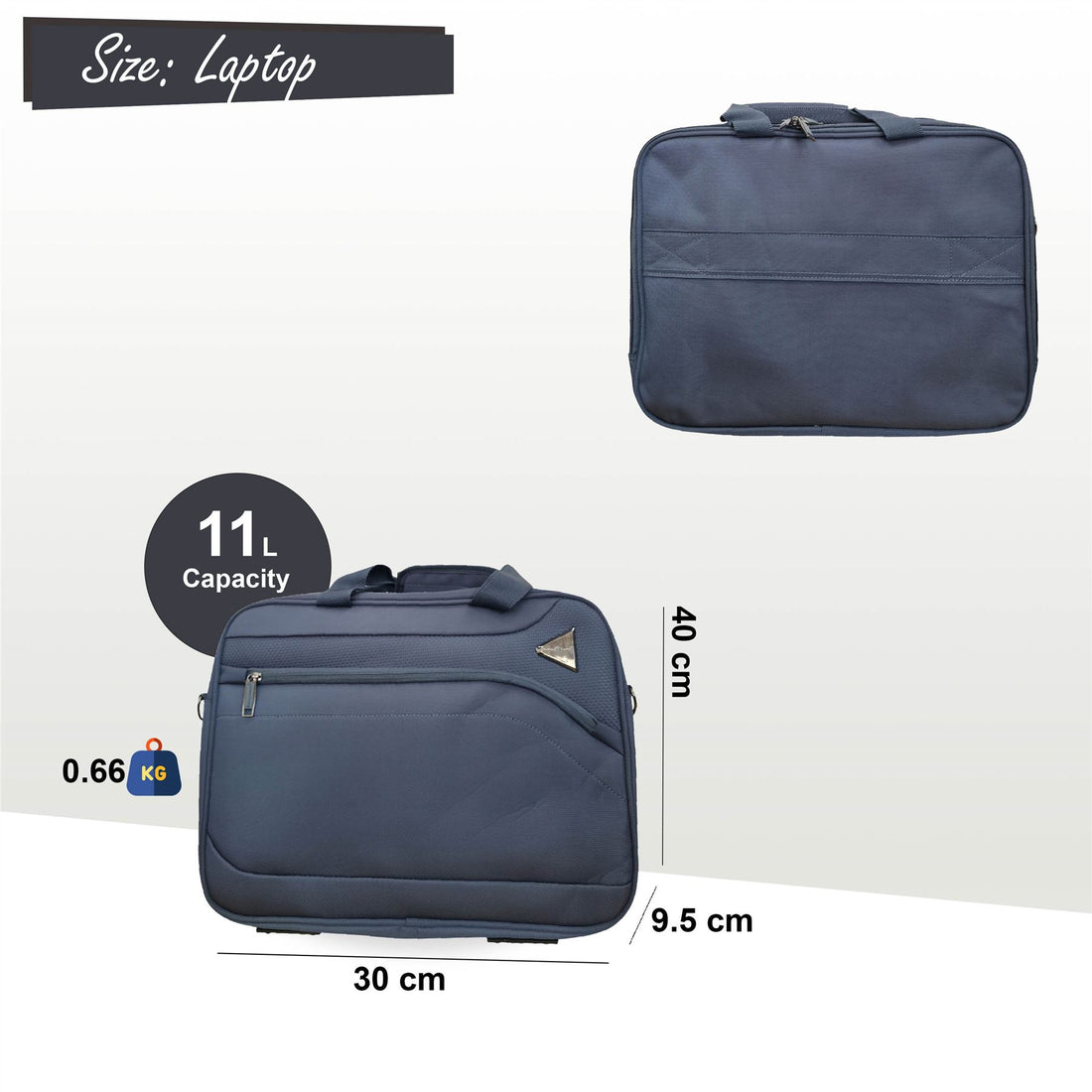 Corby Laptop Bag Soft Shell Suitcase in Grey