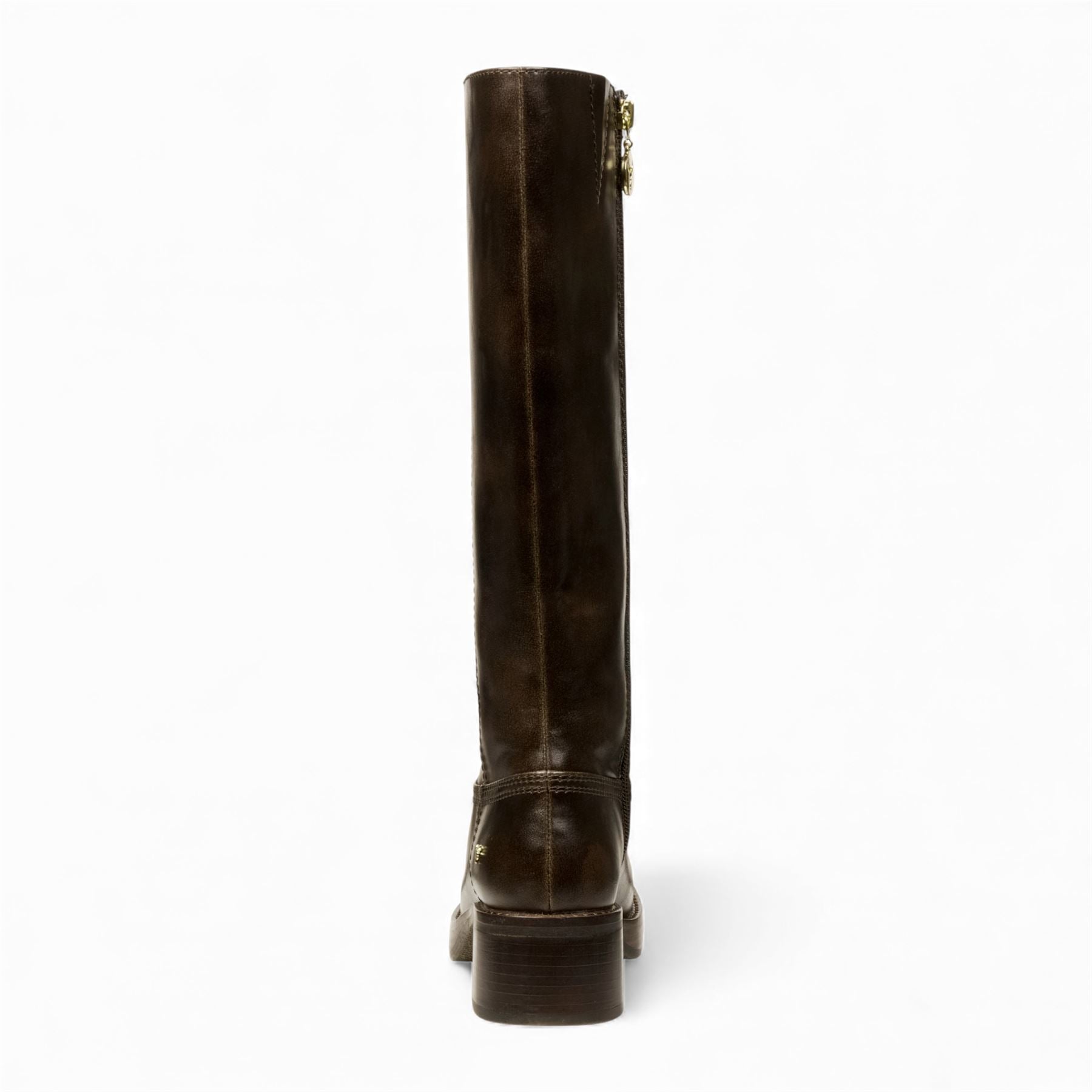 Windsorsmith Womens Espresso Brown Faux Leather Knee-High Riding Boots - Technique