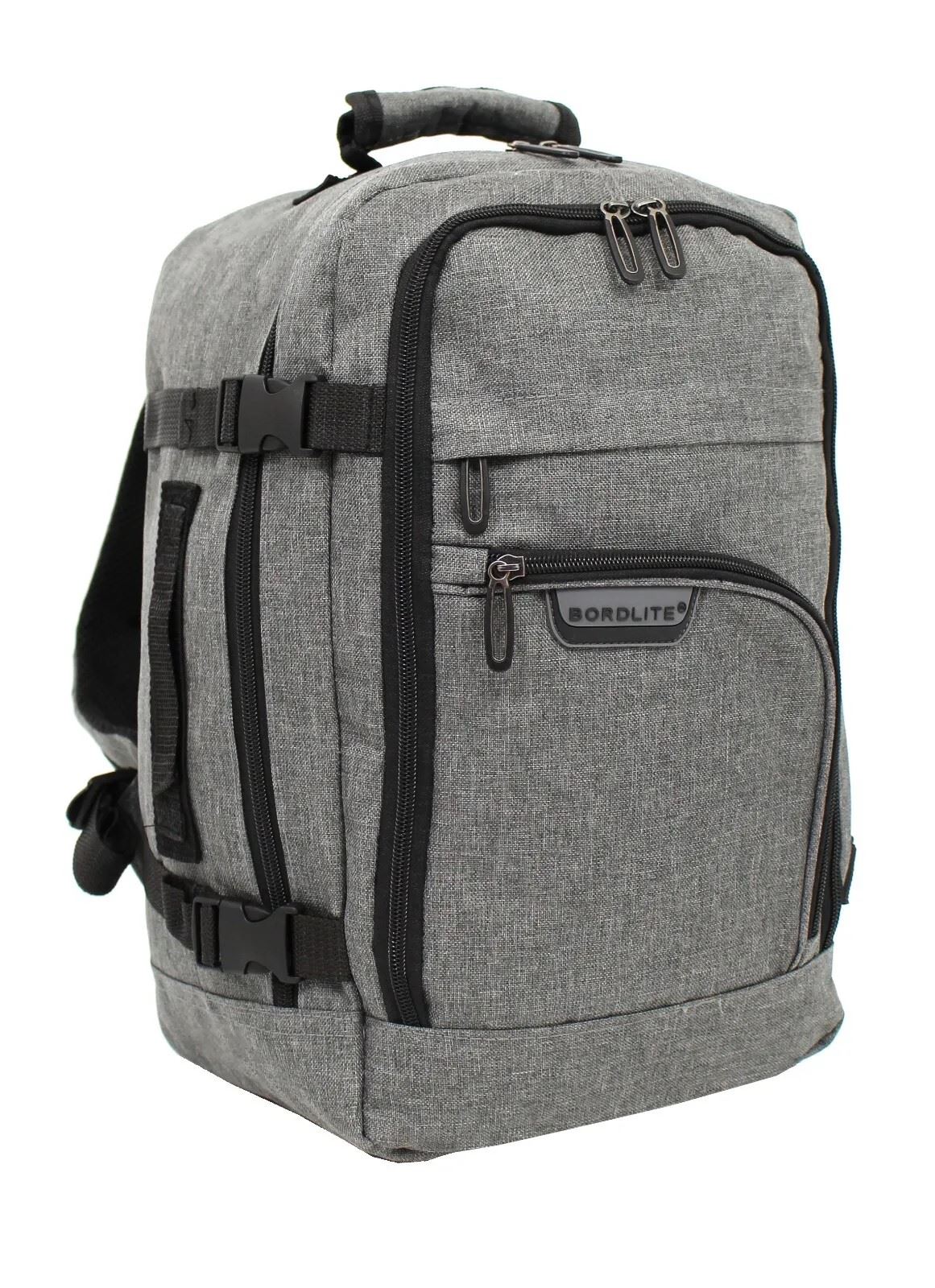 Rucksack Backpack 40x20 x25 cm Underseat Travel Cabin Bag for Easy Jet, Ryanair grey