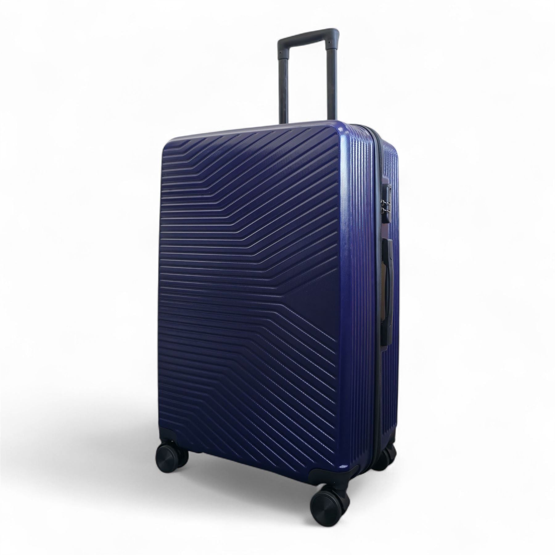 Junee Large Hard Shell Suitcase in Navy Blue