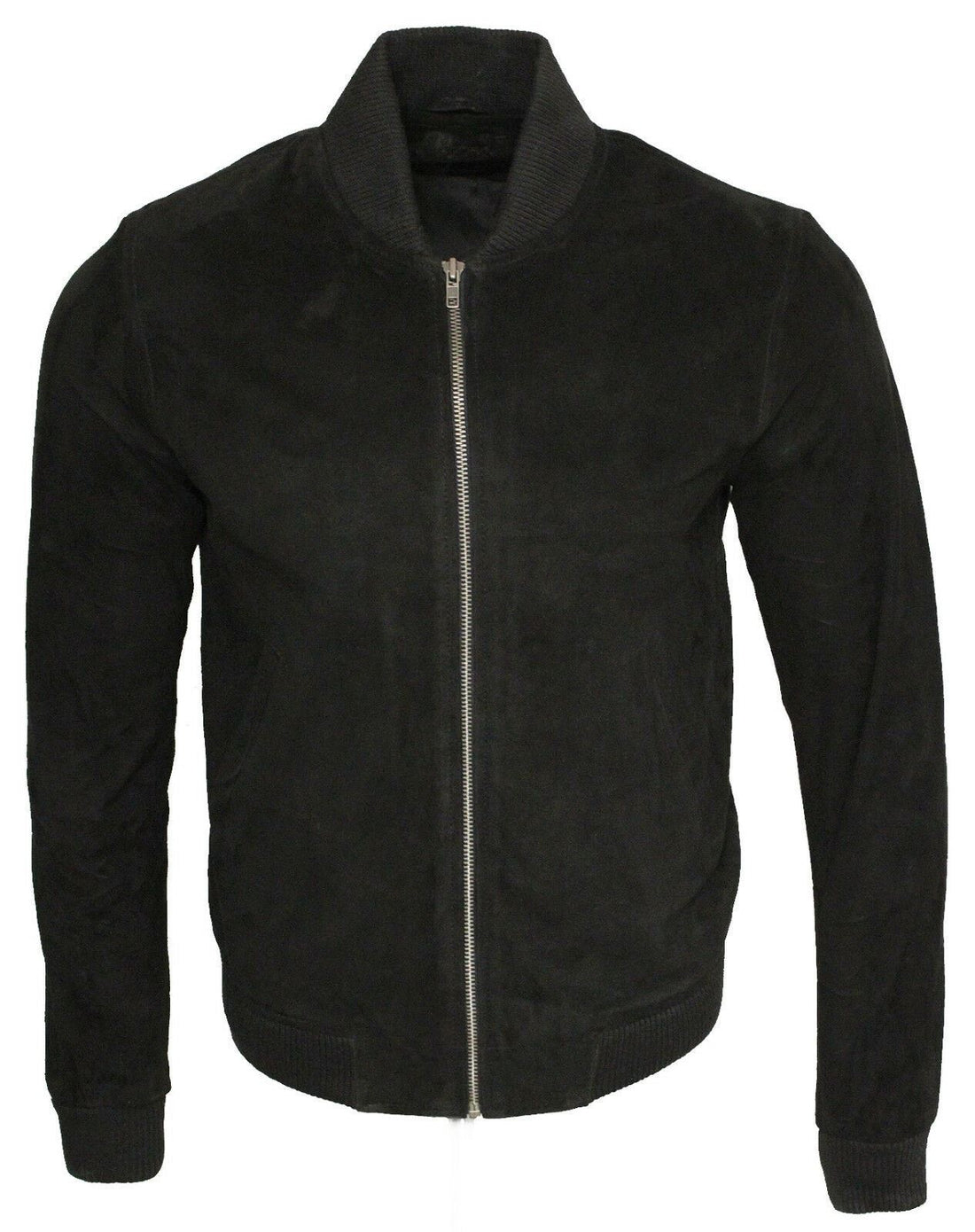 Mens Suede Varsity Leather Bomber Jacket-Castleford - Upperclass Fashions