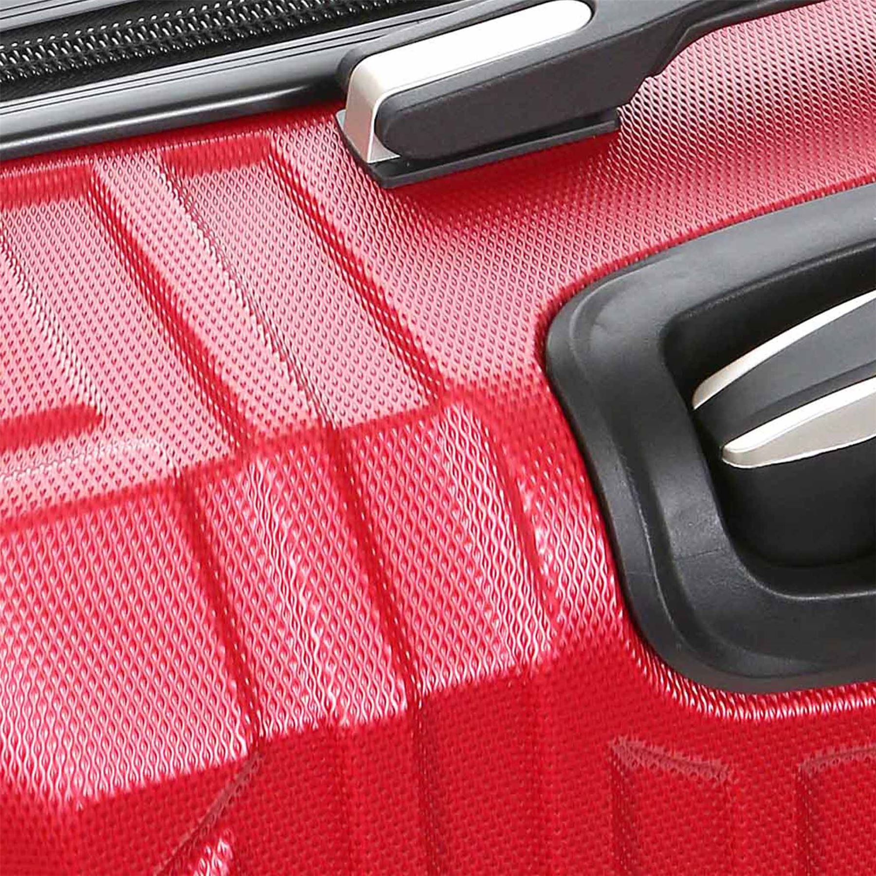 Corowa Set of 3 Hard Shell Suitcase in Red