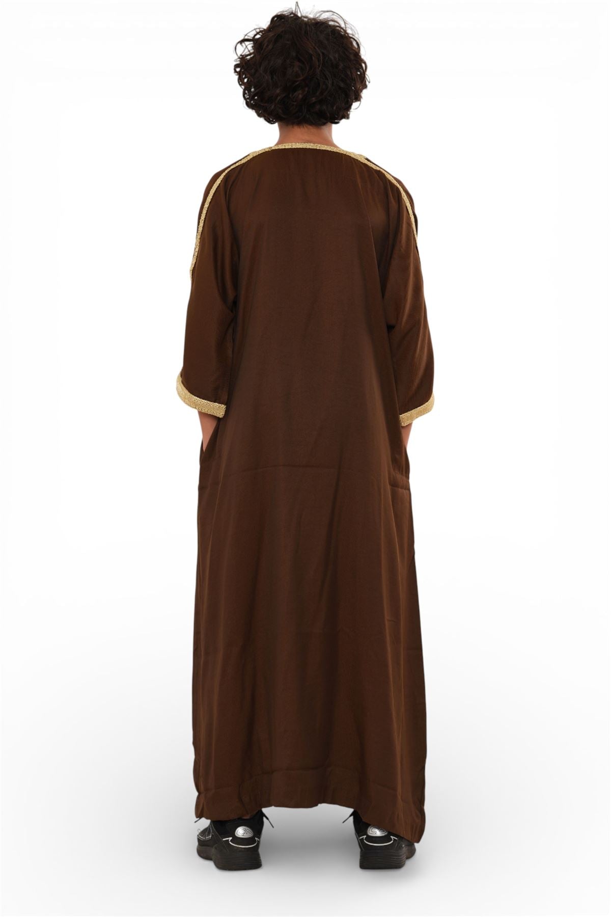 Kids Boys Ramadan Moroccan Thobe Robe Djellaba Gandoura Eid Jubba- K-HM67