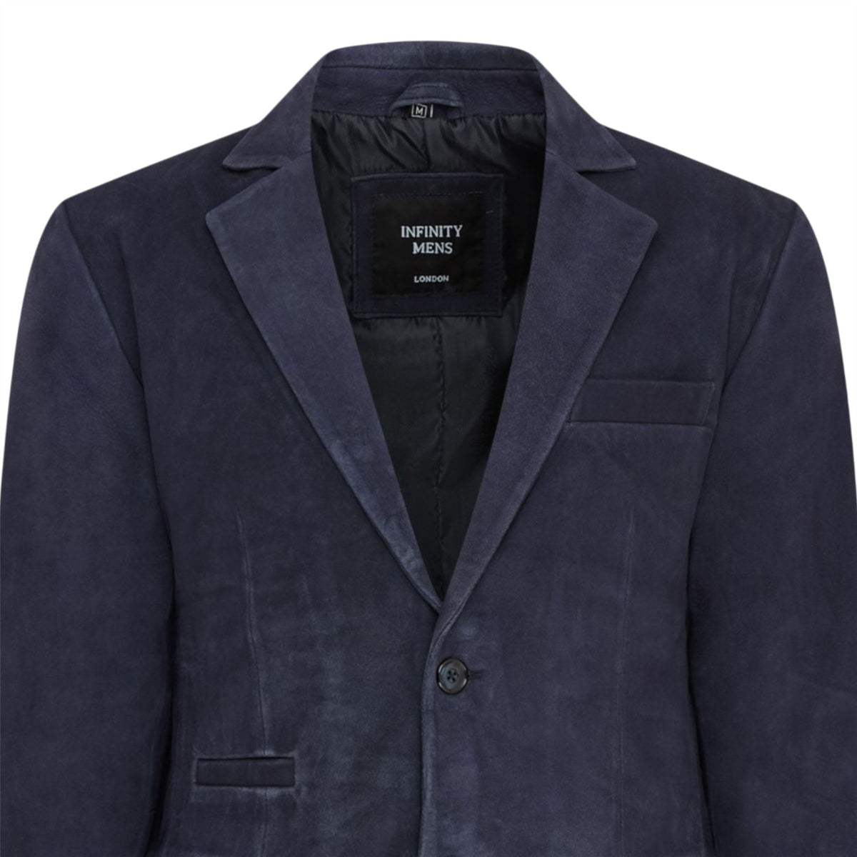 Mens Slim Goat Suede Italian Blazer Jacket-Somero