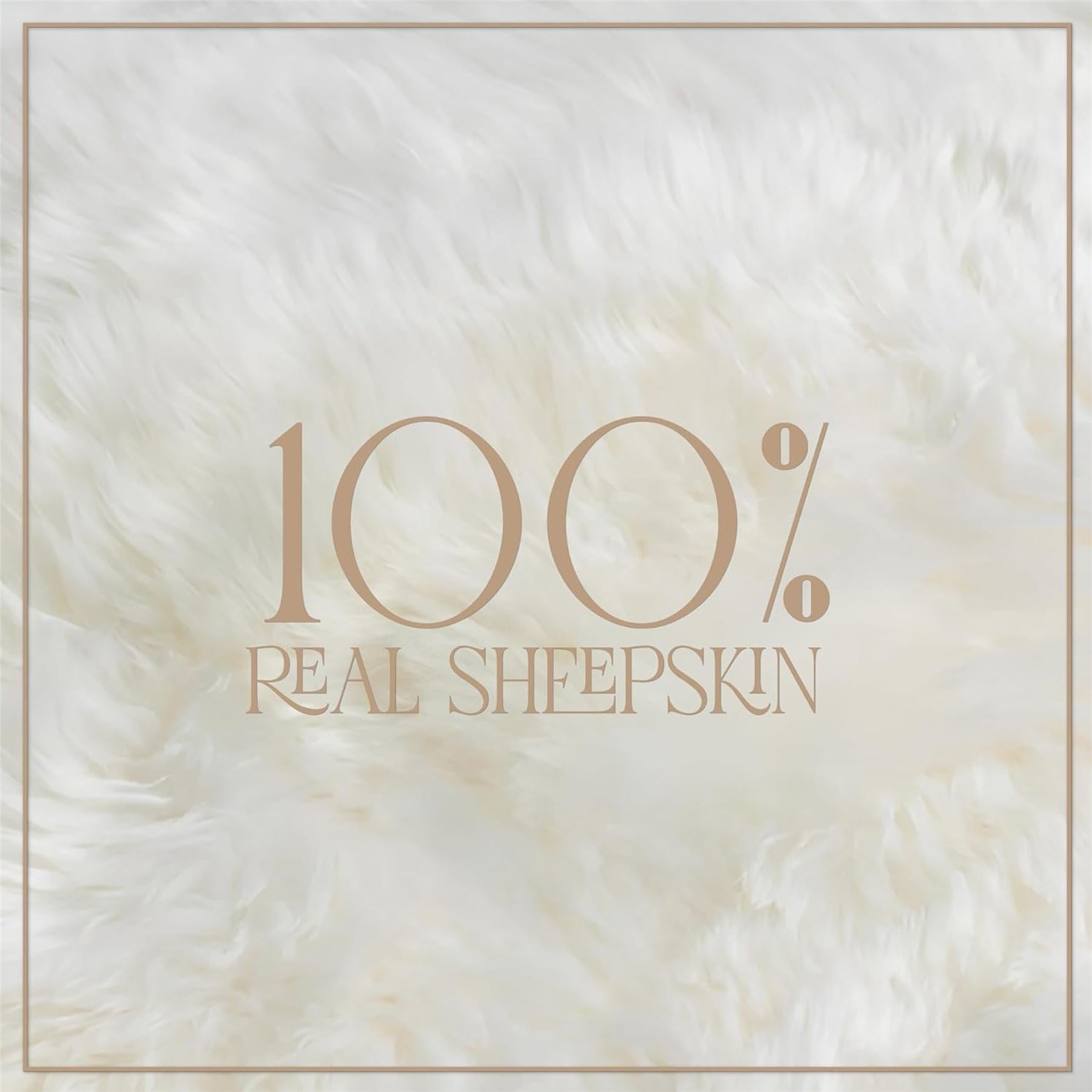 Genuine Sheepskin Double Natural Fluffy Silky Soft Real Wool Rug