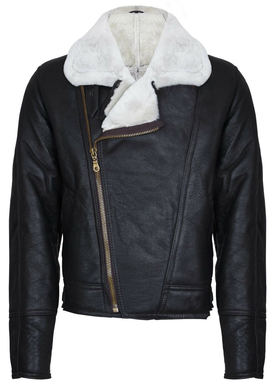 Mens Flying Sheepskin WW2 Bomber Jacket-Haverhill