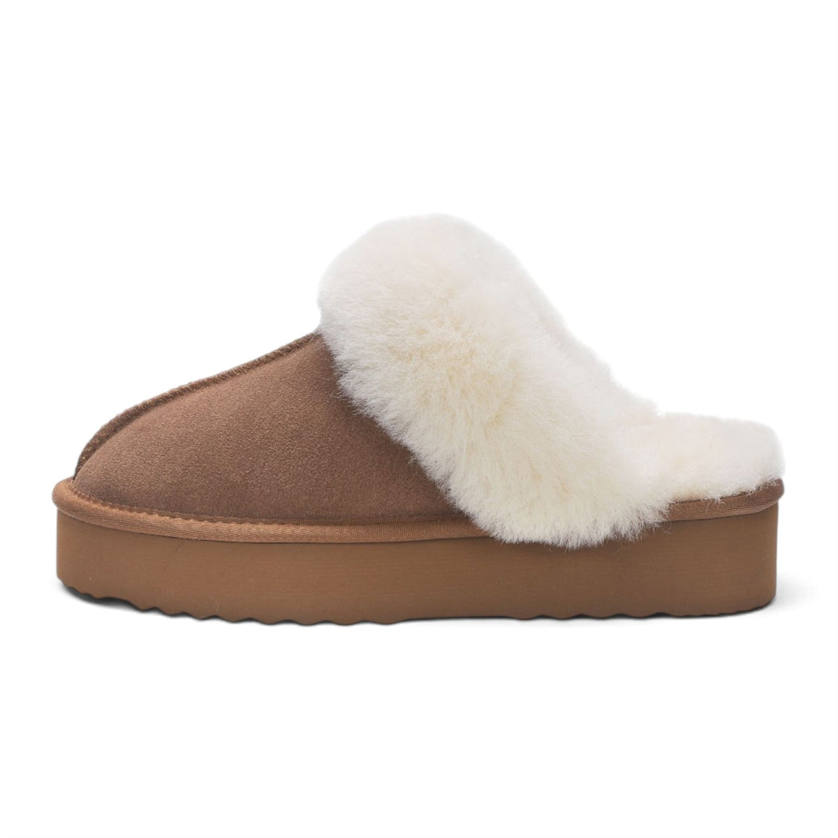 Women’s Genuine Sheepskin Fur Mule Winter Slippers