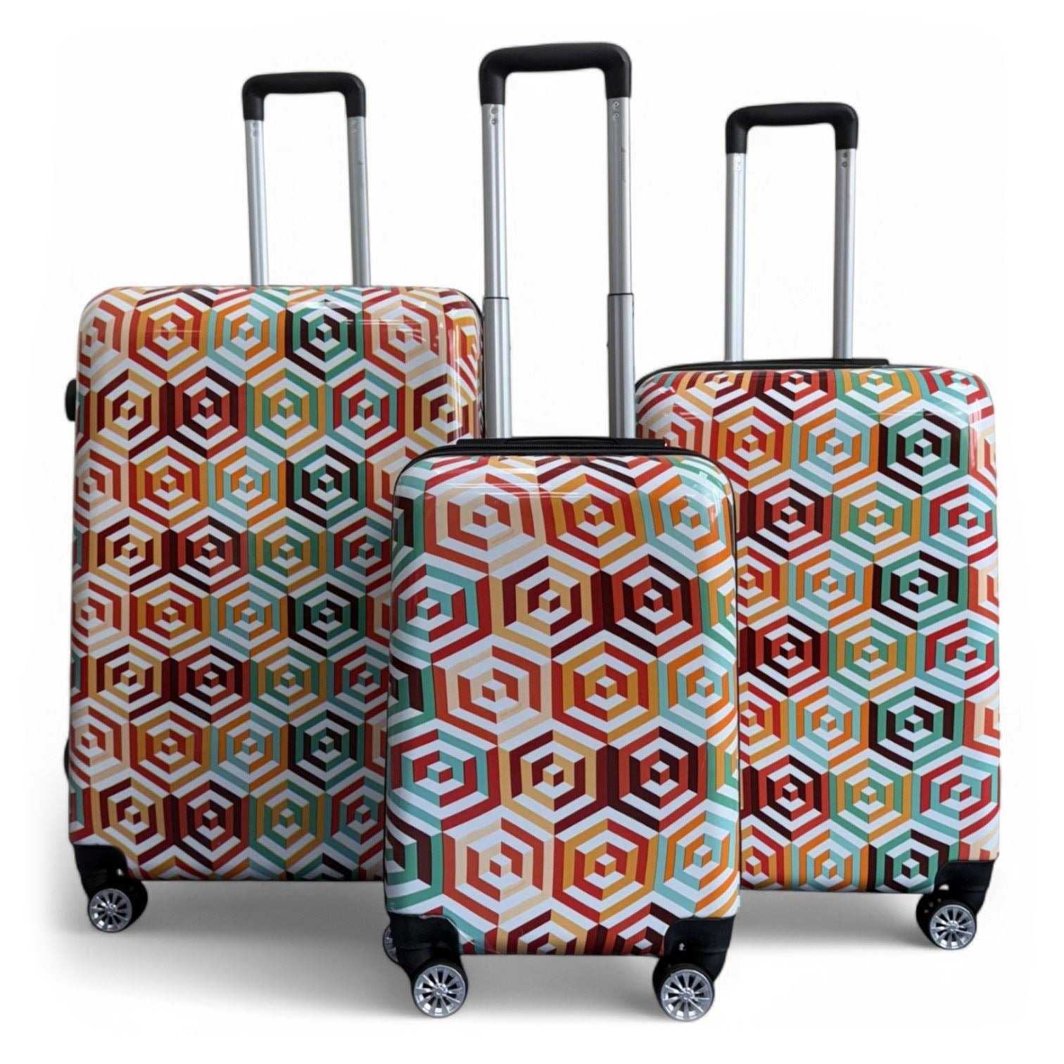 Ballina Set of 3 Hard Shell Suitcase in Ombre