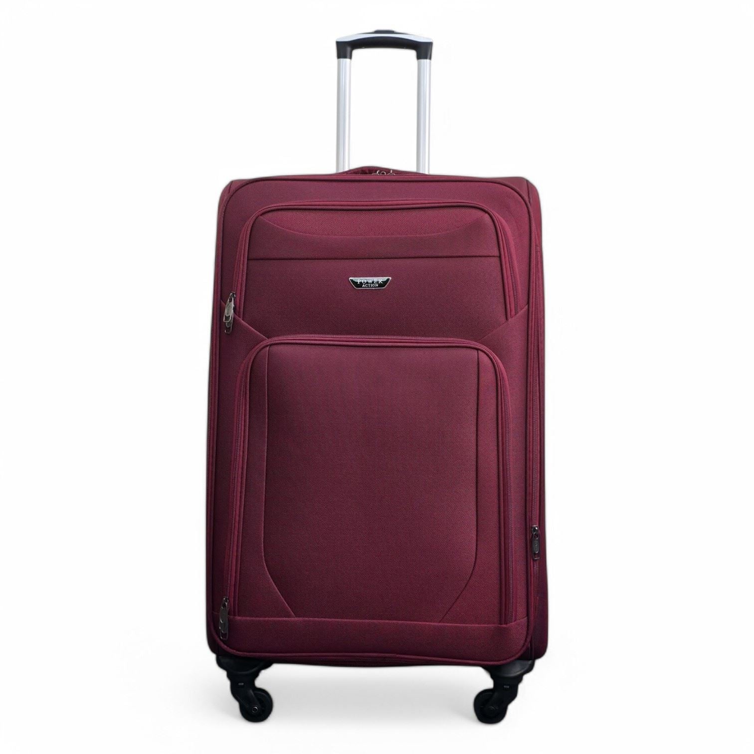 Nagoya Large Soft Shell Suitcase in Wine
