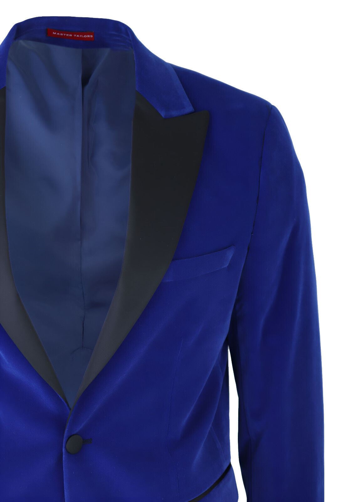Mens Blue Velvet Dinner Tuxedo Suit Jacket Blazer