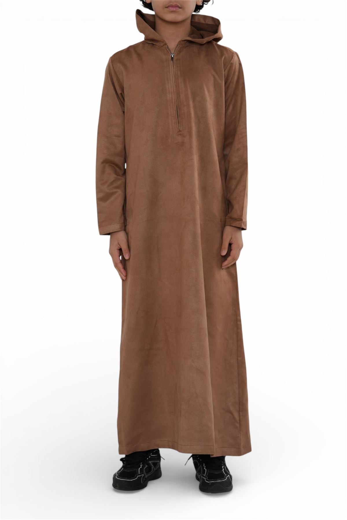 Kids Boys Hooded Eid Moroccan Jubba Robe Ramadan Eid Thobe - K-HM12