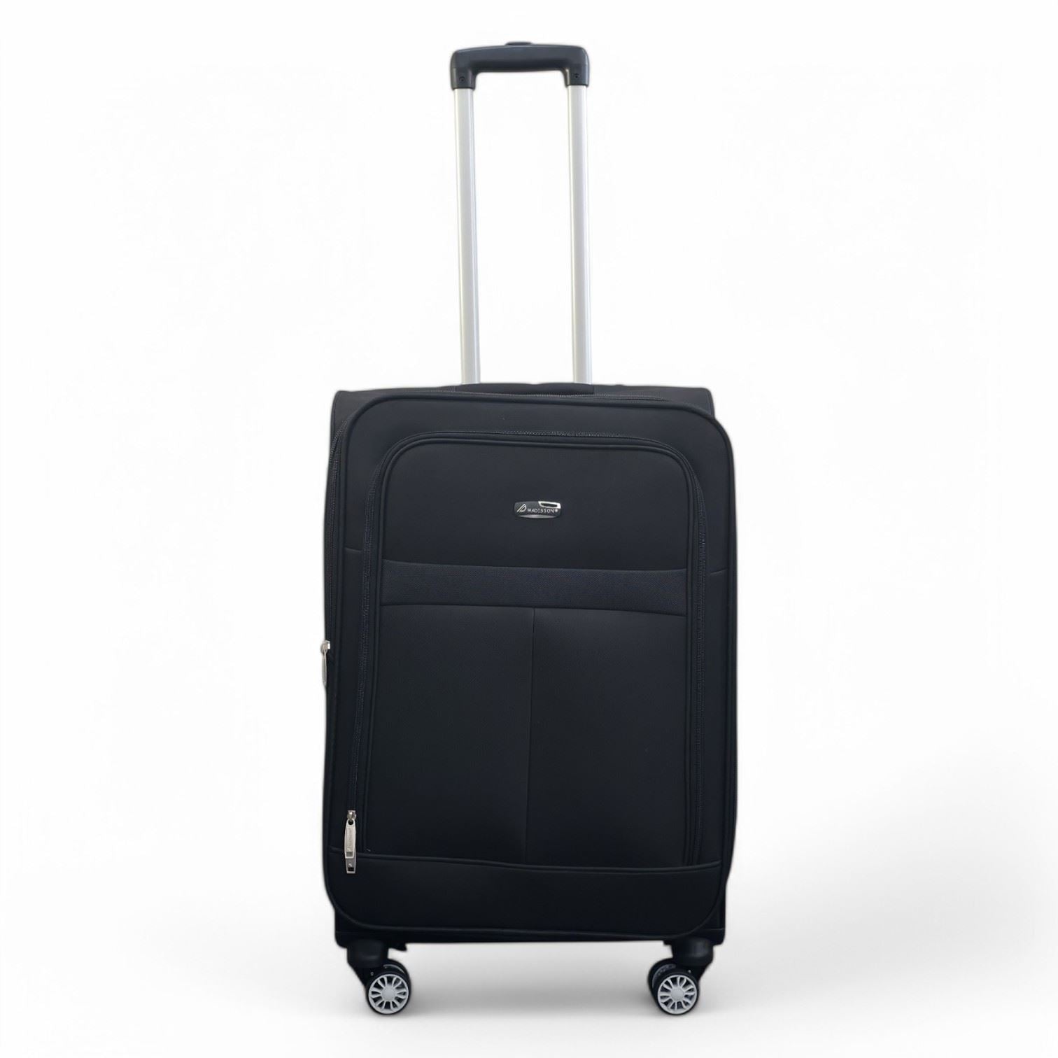 Forbes Medium Soft Shell Suitcase in Black