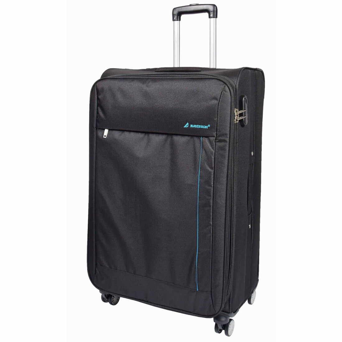 Carrollton Large Soft Shell Suitcase in Black
