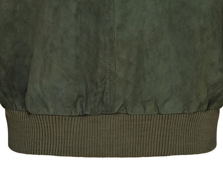 Mens Soft Goat Suede MA-1 Varsity Bomber Jacket - Uxbridge