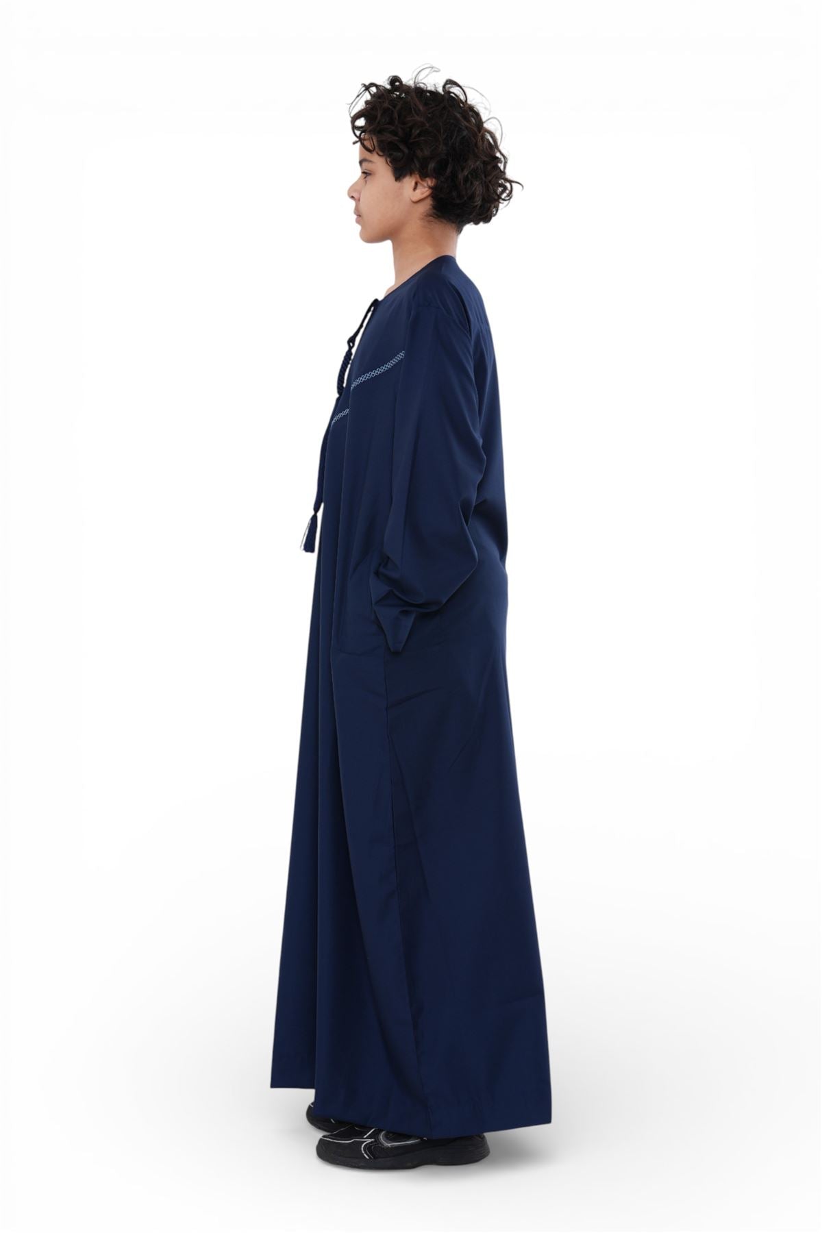 Kids Boys Moroccan Embroidered Djellaba Islamic Jubba Robe Tassel Ramadan Thobe