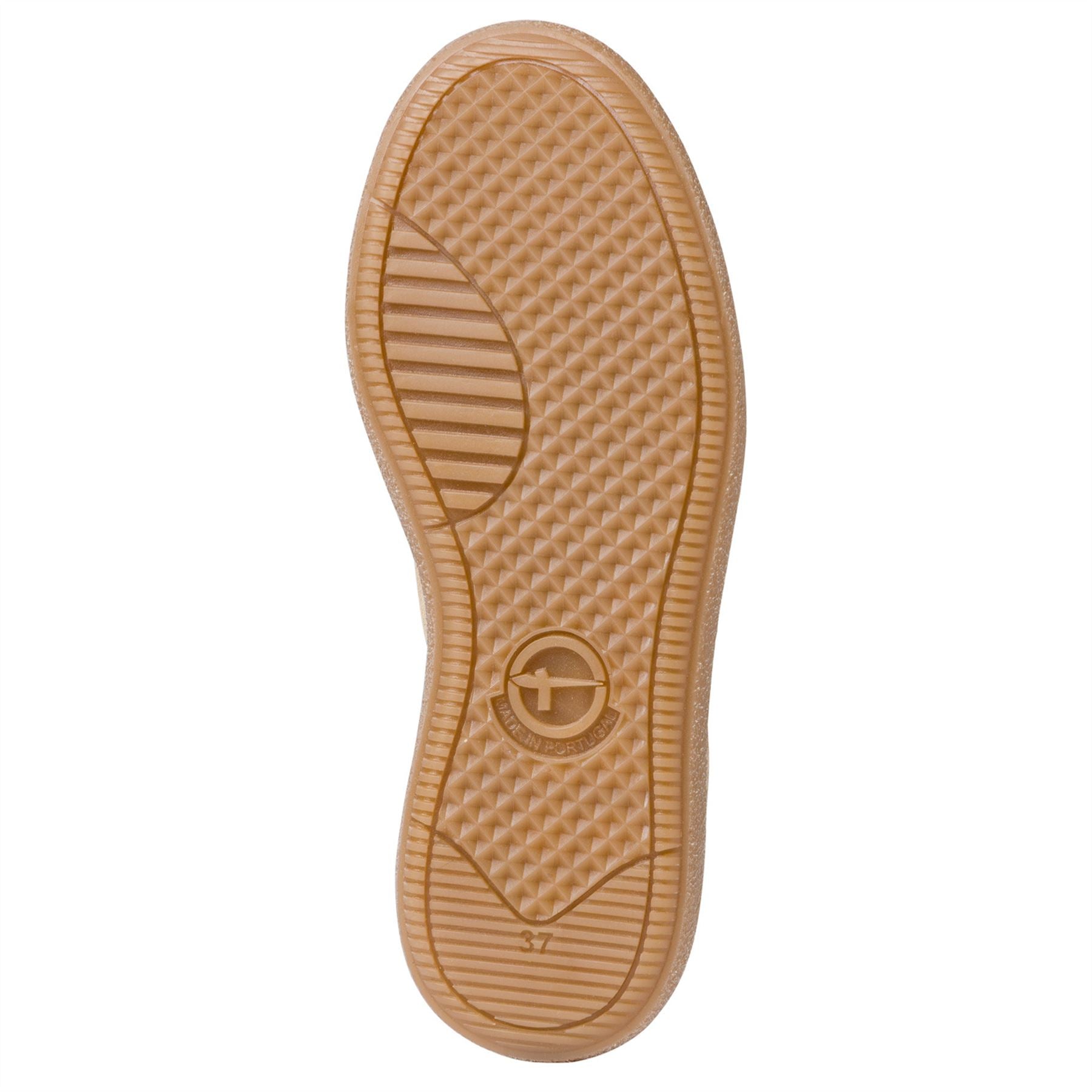 Tamaris Womens Beige White Leather Fashion Stripe Lace Up Sneakers