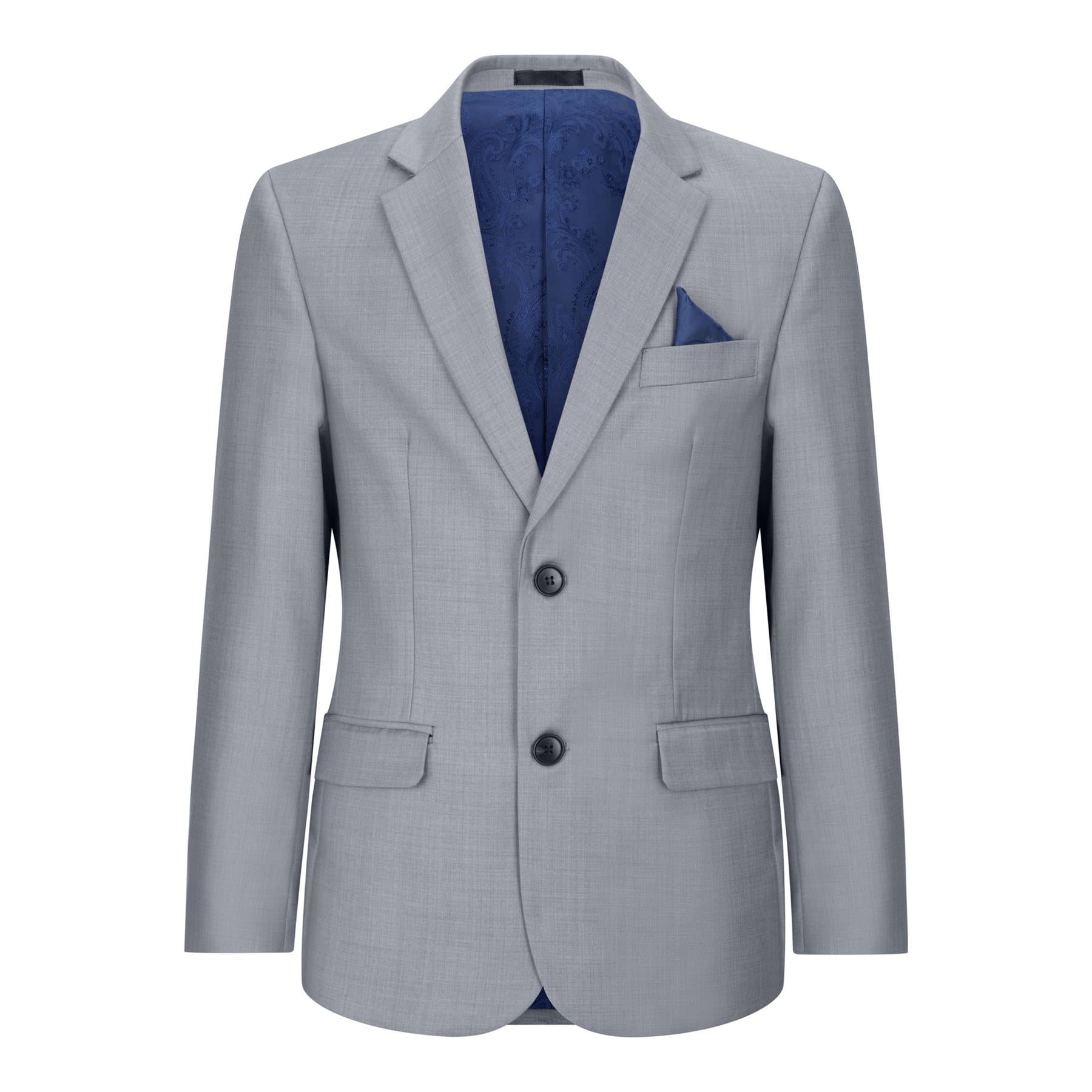 Boys 3 Piece Light Grey Classic Retro Suit