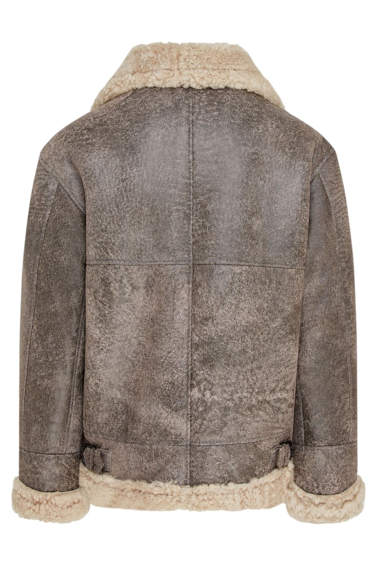 Mens Sheepskin Leather B3 Flying Aviator Aviator Jacket-Hessle