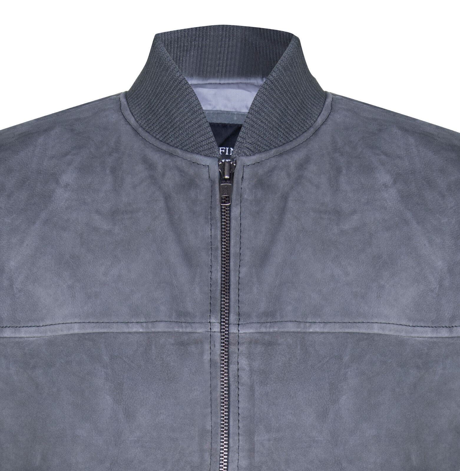 Mens Suede MA-1 Bomber Jacket-Cosham
