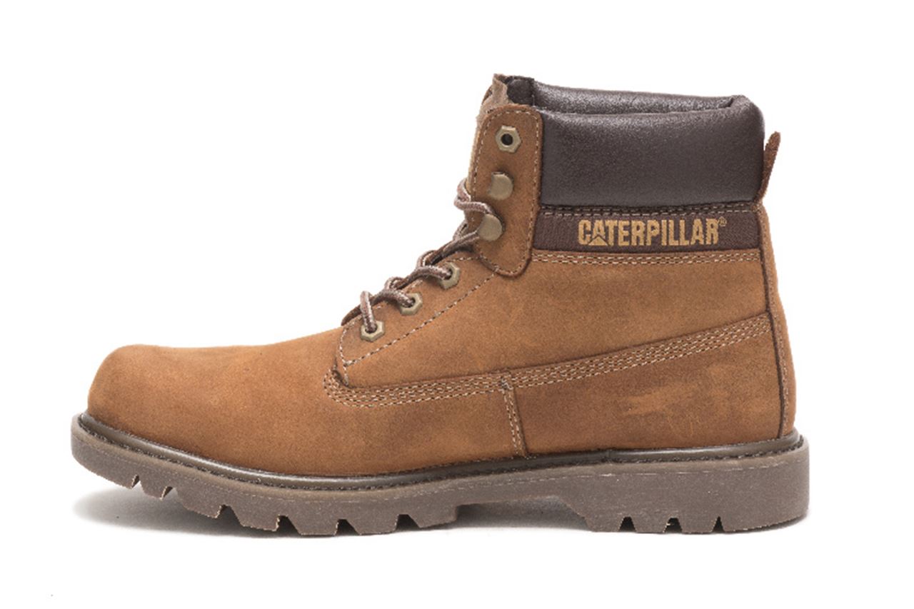 CAT (Caterpillar) Colorado 2.0 Beige Leather Hiking Ankle Boots