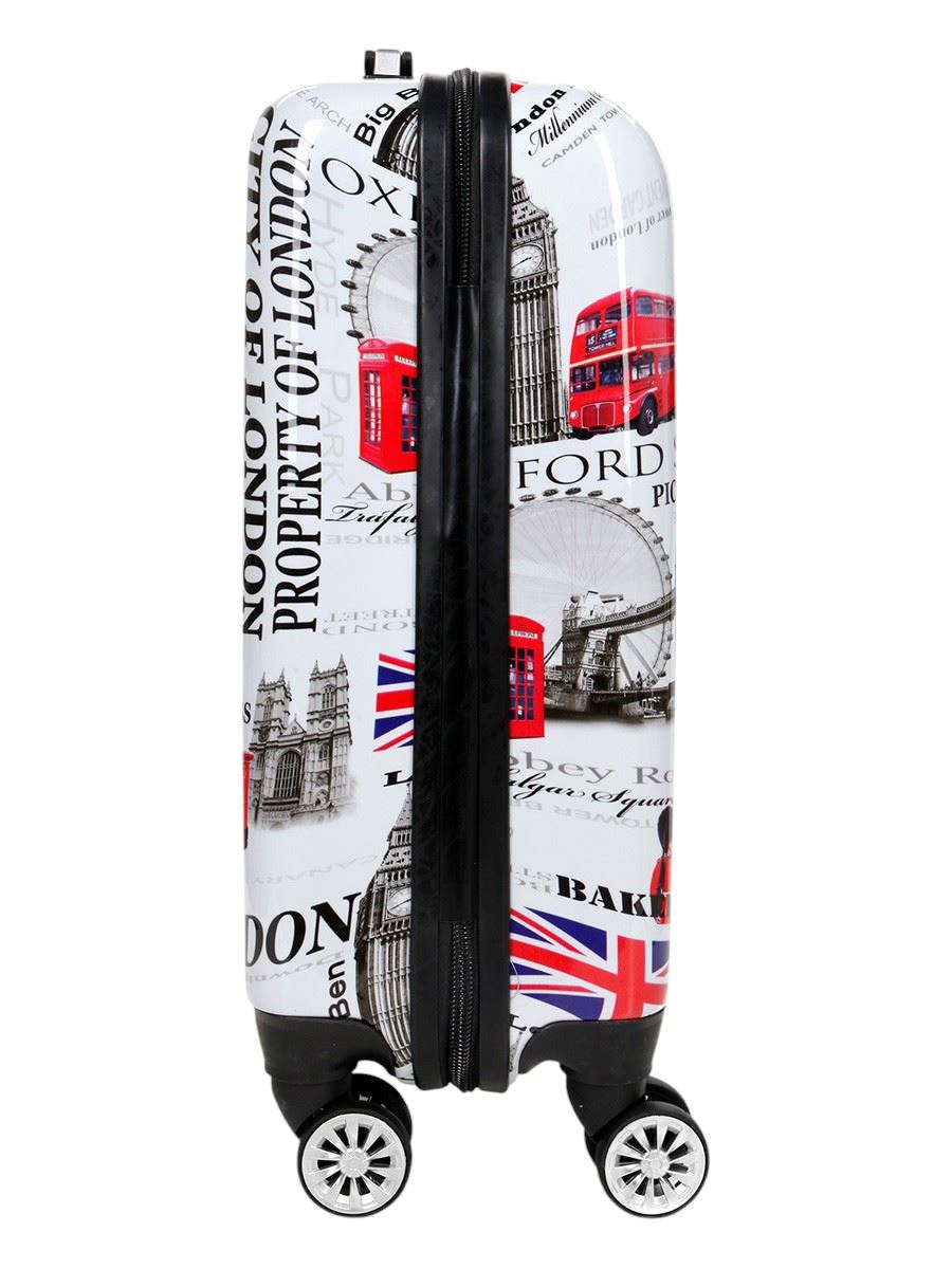 Cooma Cabin Hard Shell Suitcase London in Black Flower