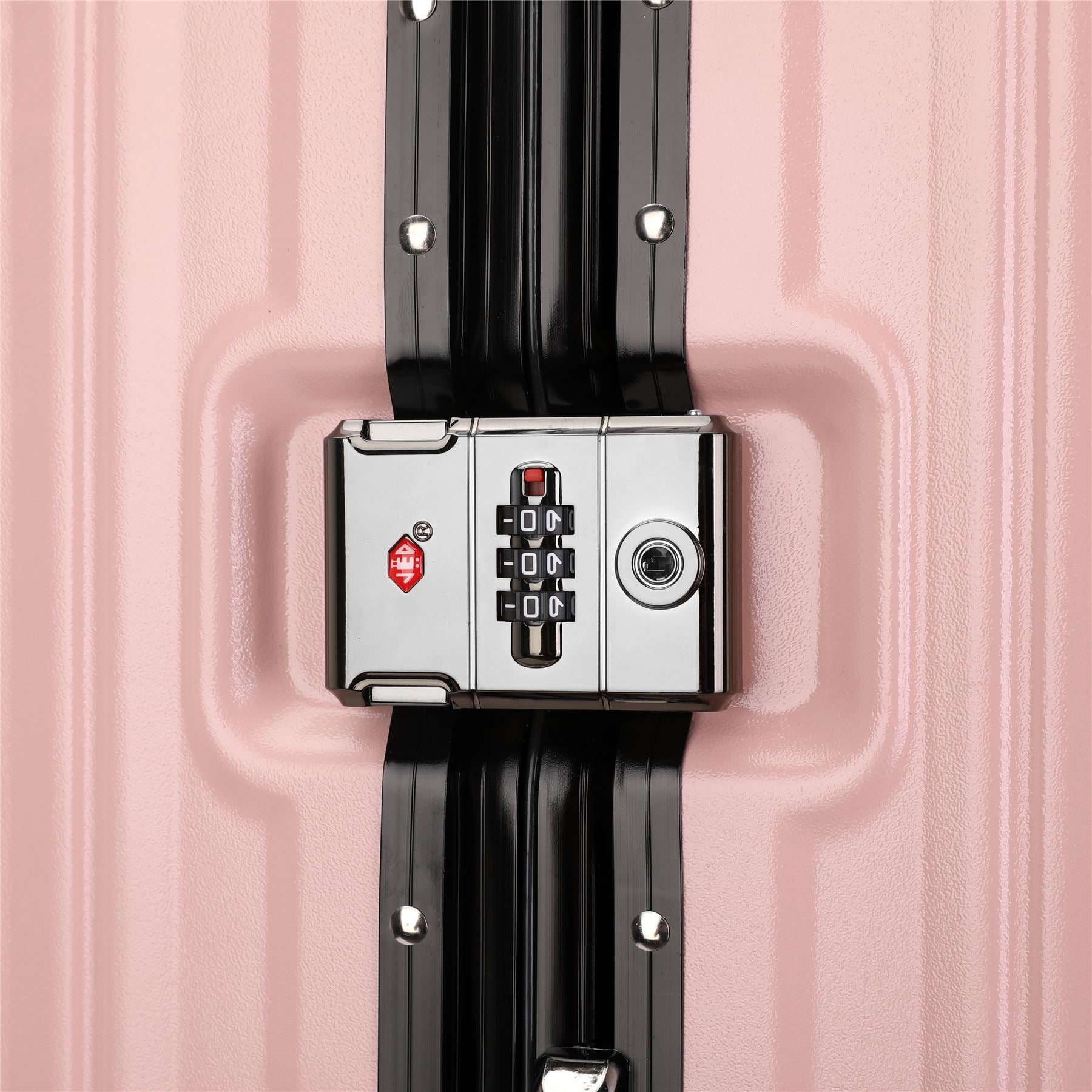 Airdrie Set of 3 Hard Shell Suitcase in Pink