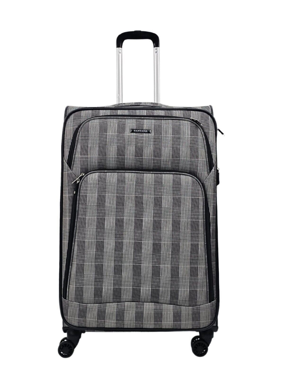 Ashville Large Soft Shell Suitcase in Stripe