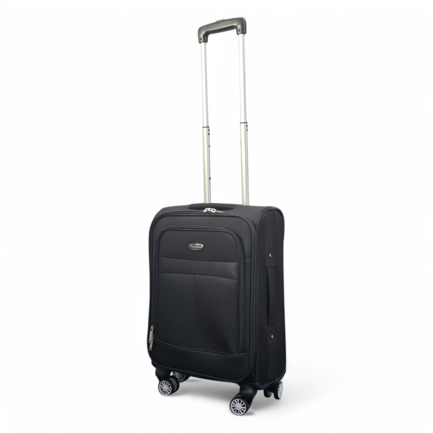 Forbes Cabin Soft Shell Suitcase in Black