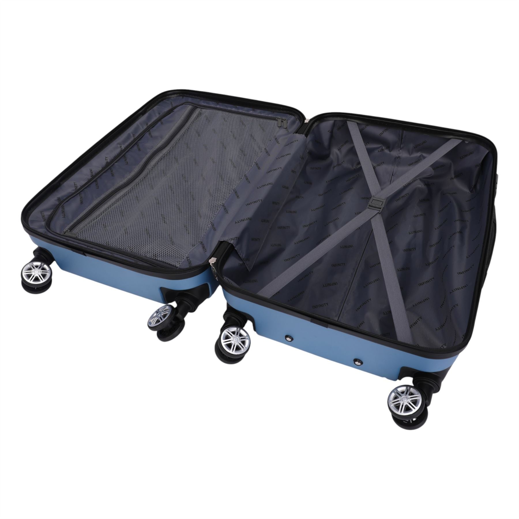 Calgary Set of 3 Hard Shell Suitcase in Blue