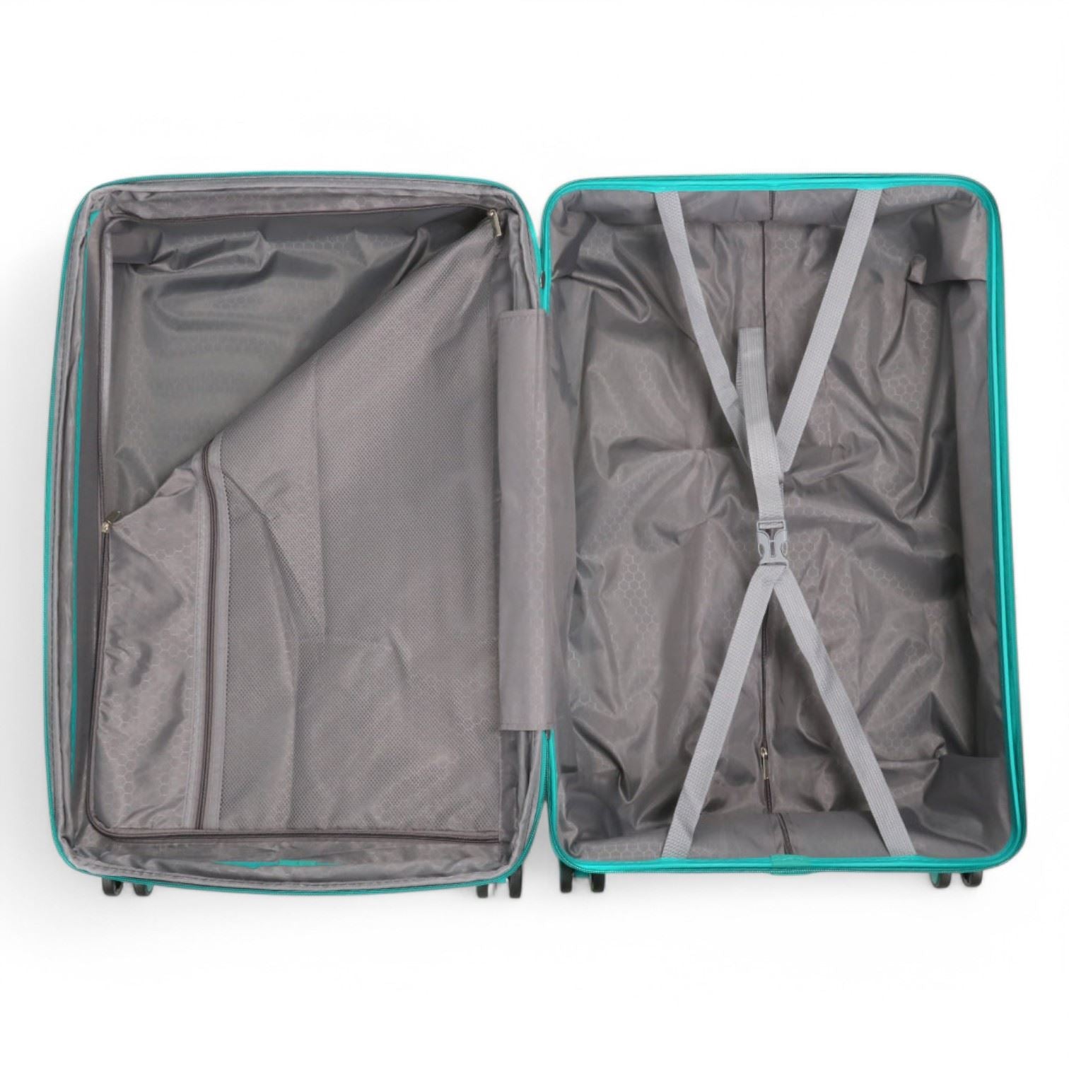 Balranald Large Hard Shell Suitcase in Aqua Blue