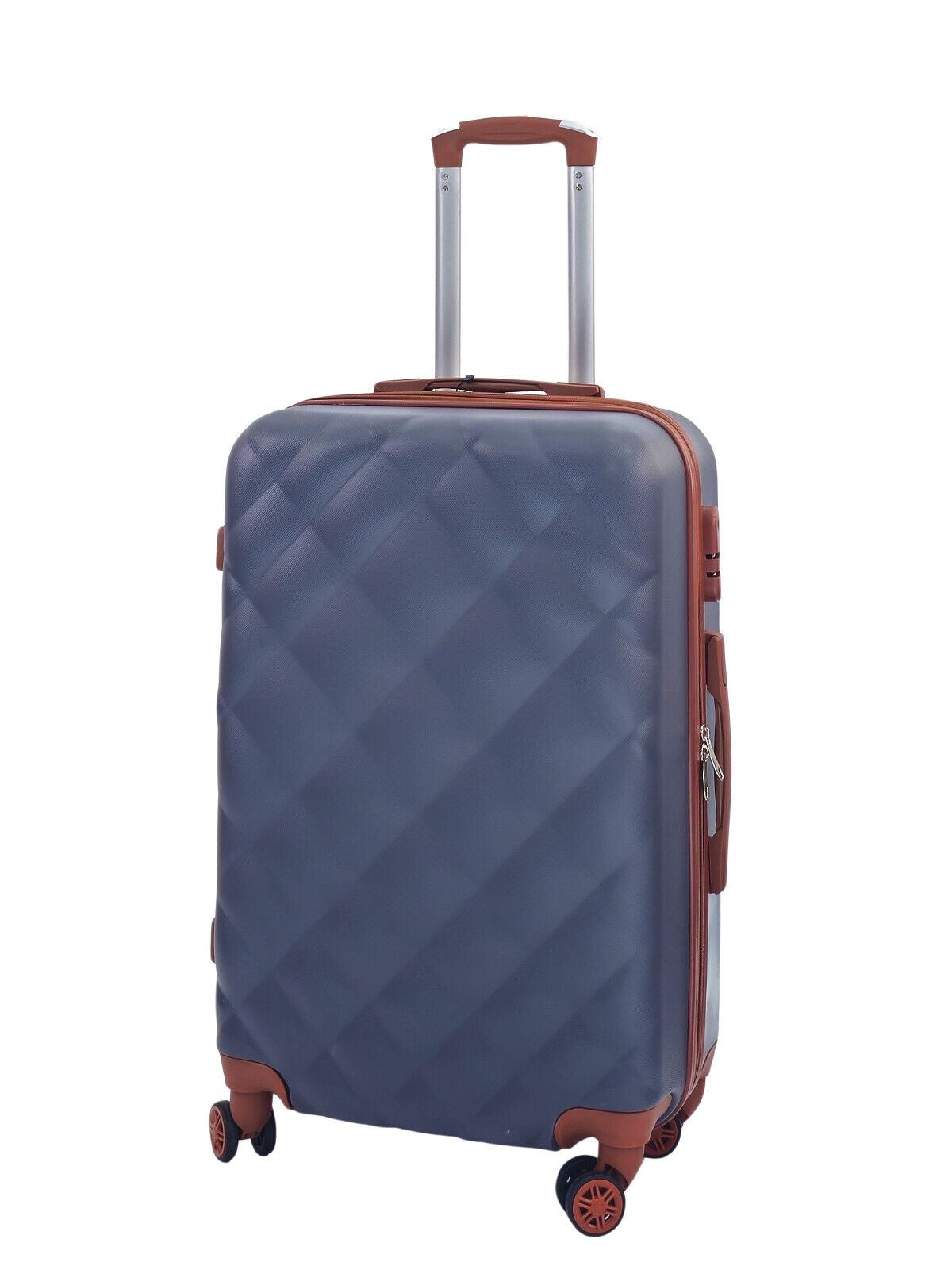 Grey Hard Shell Suitcase Luggage Set Travel Cabin Bag