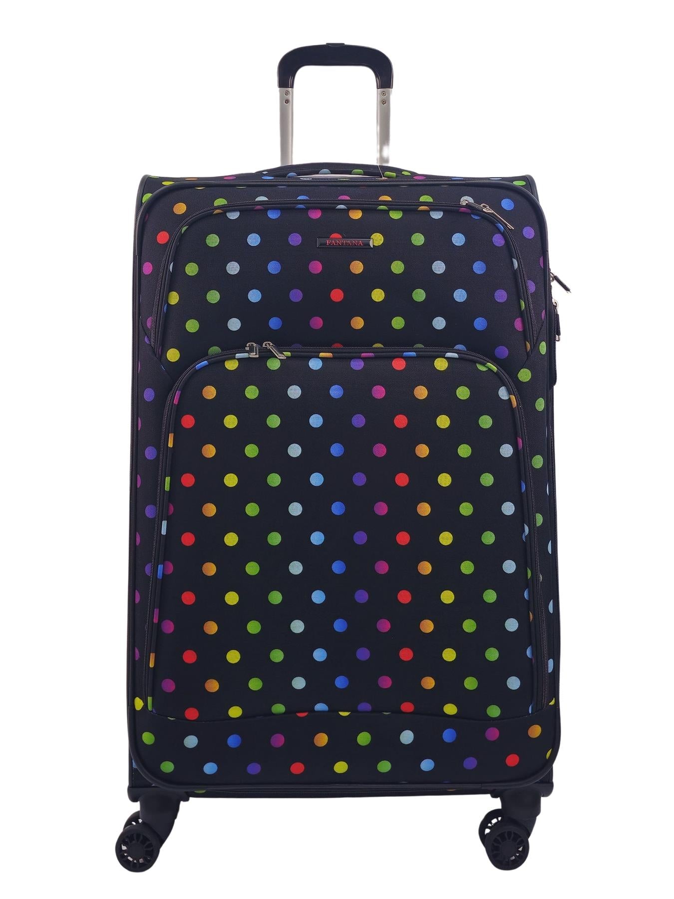 Ashville Large Soft Shell Suitcase in Dots