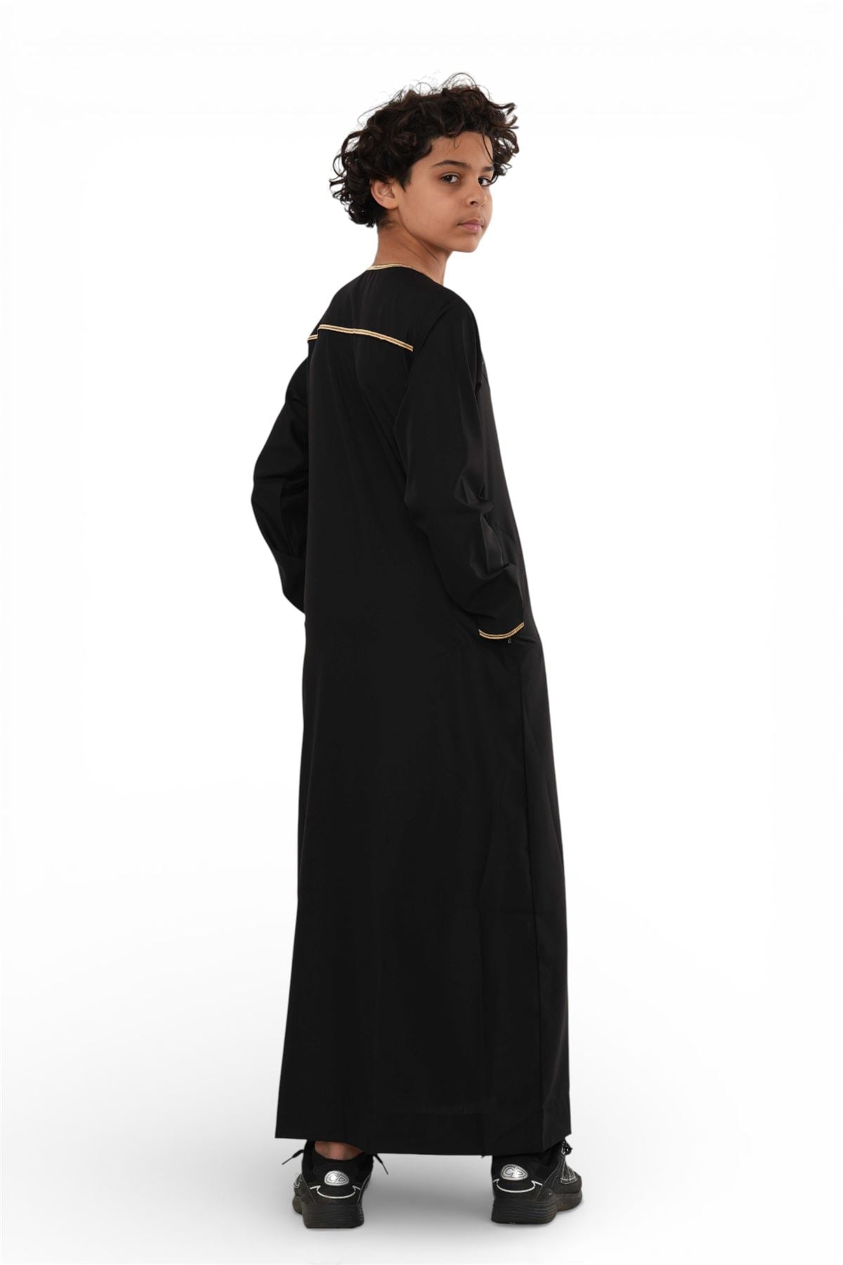Kids Boys Ramadan Moroccan Thobe Robe Emirati Eid Jubba- TT-003