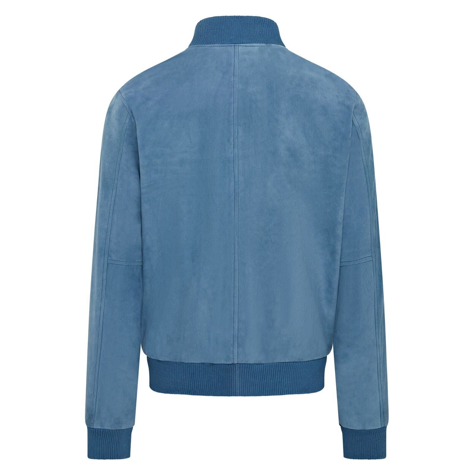 Mens Soft Goat Suede MA-1 Varsity Bomber Jacket - Uxbridge