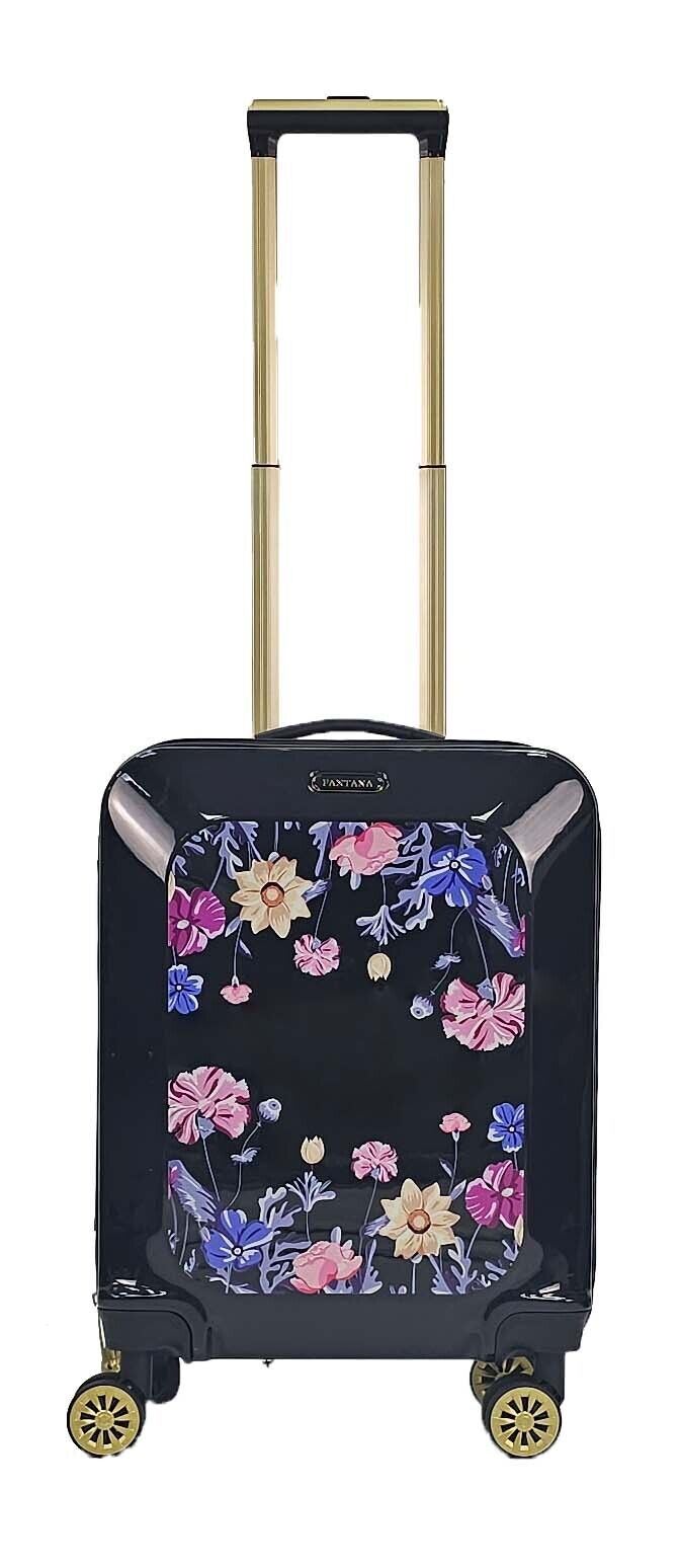 Hard Shell Flower Print Suitcase Luggage Set