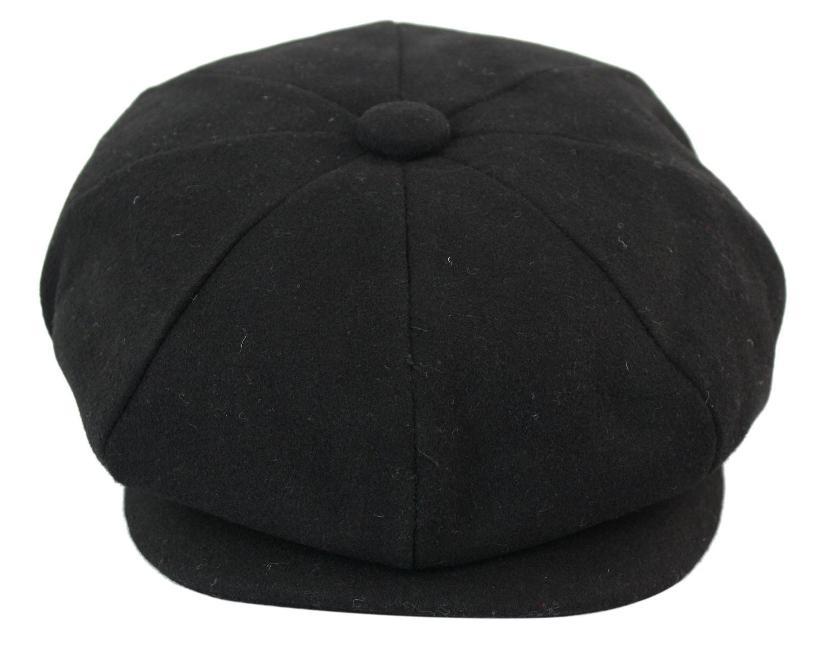 Mens Peaky Blinders Newsboy Wool 8 Panel Gatsby Flat Baker Hat