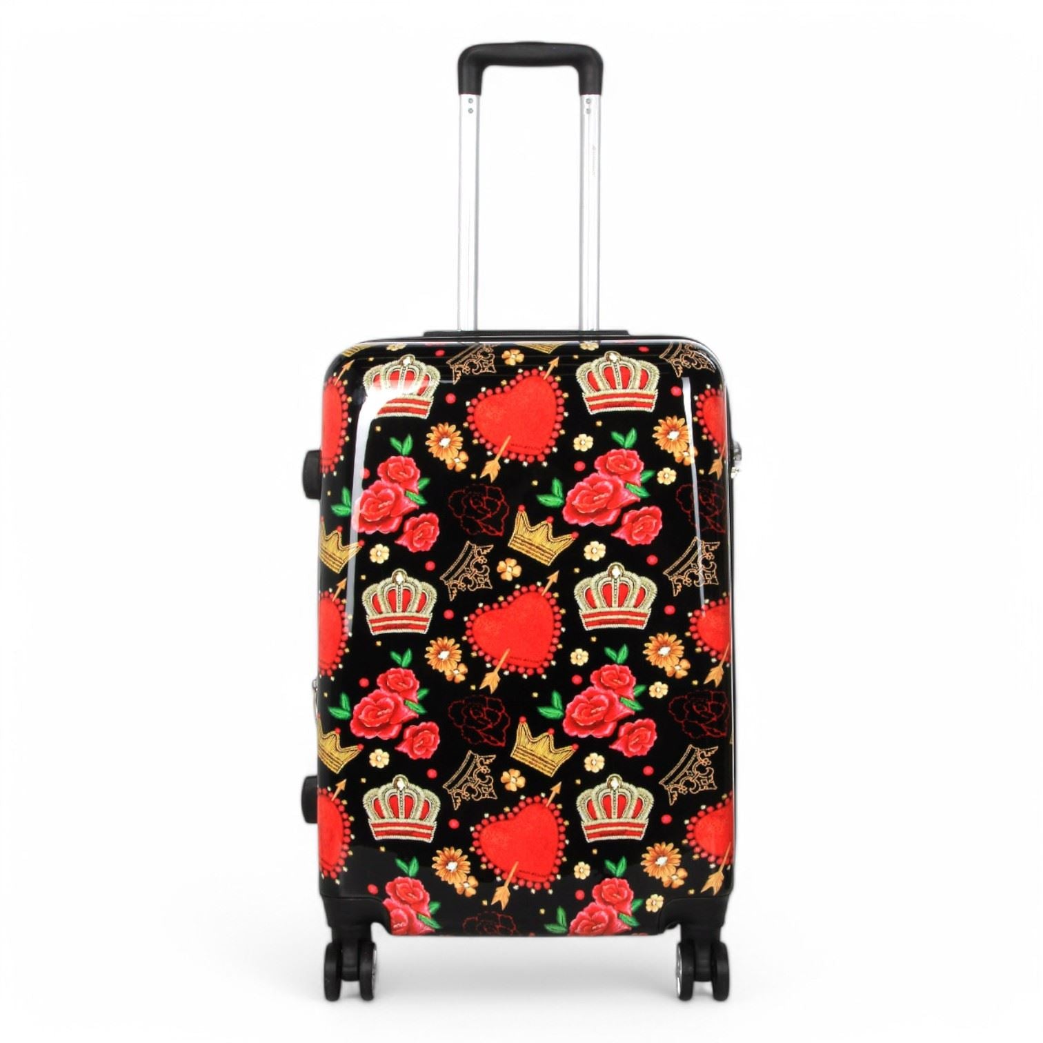 Ballina Medium Hard Shell Suitcase in Black Queen Rosses