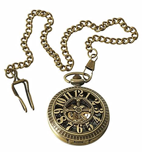 Automatic Pocket Watch Mechanical Peaky Blinders Vintage Double Hunter