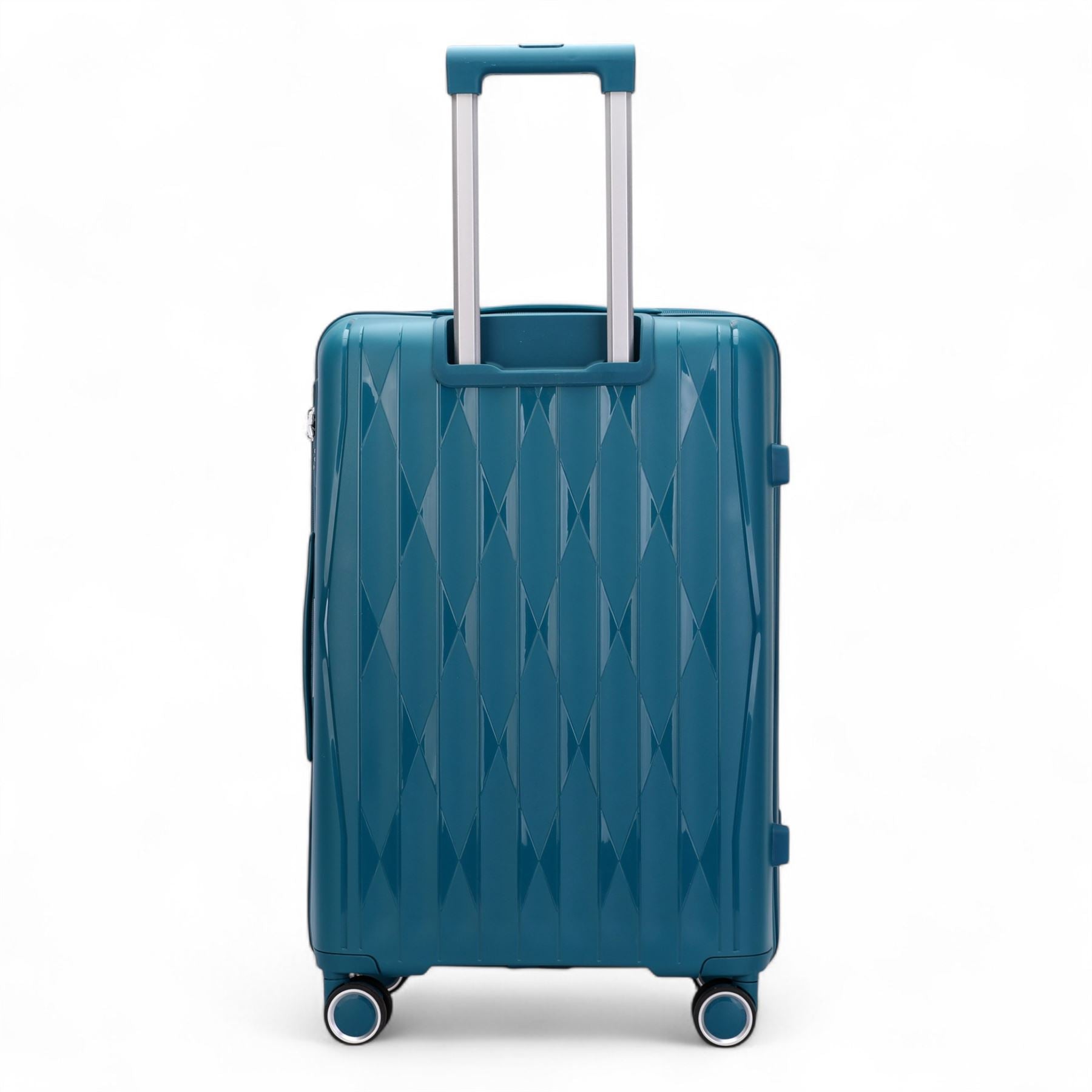 Burnaby Large Hard Shell Suitcase in Teal Blue