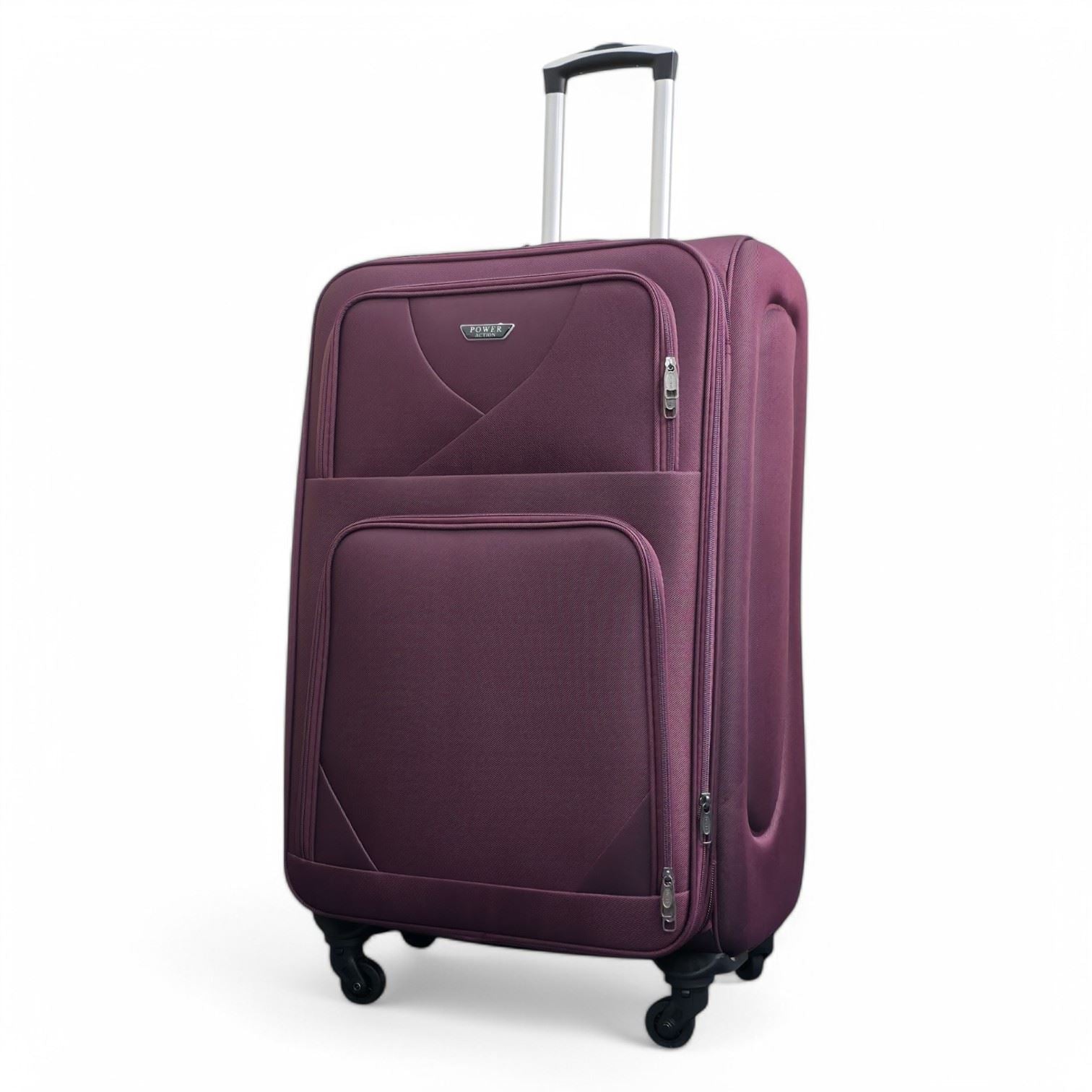 Nagoya Large Soft Shell Suitcase in Purple