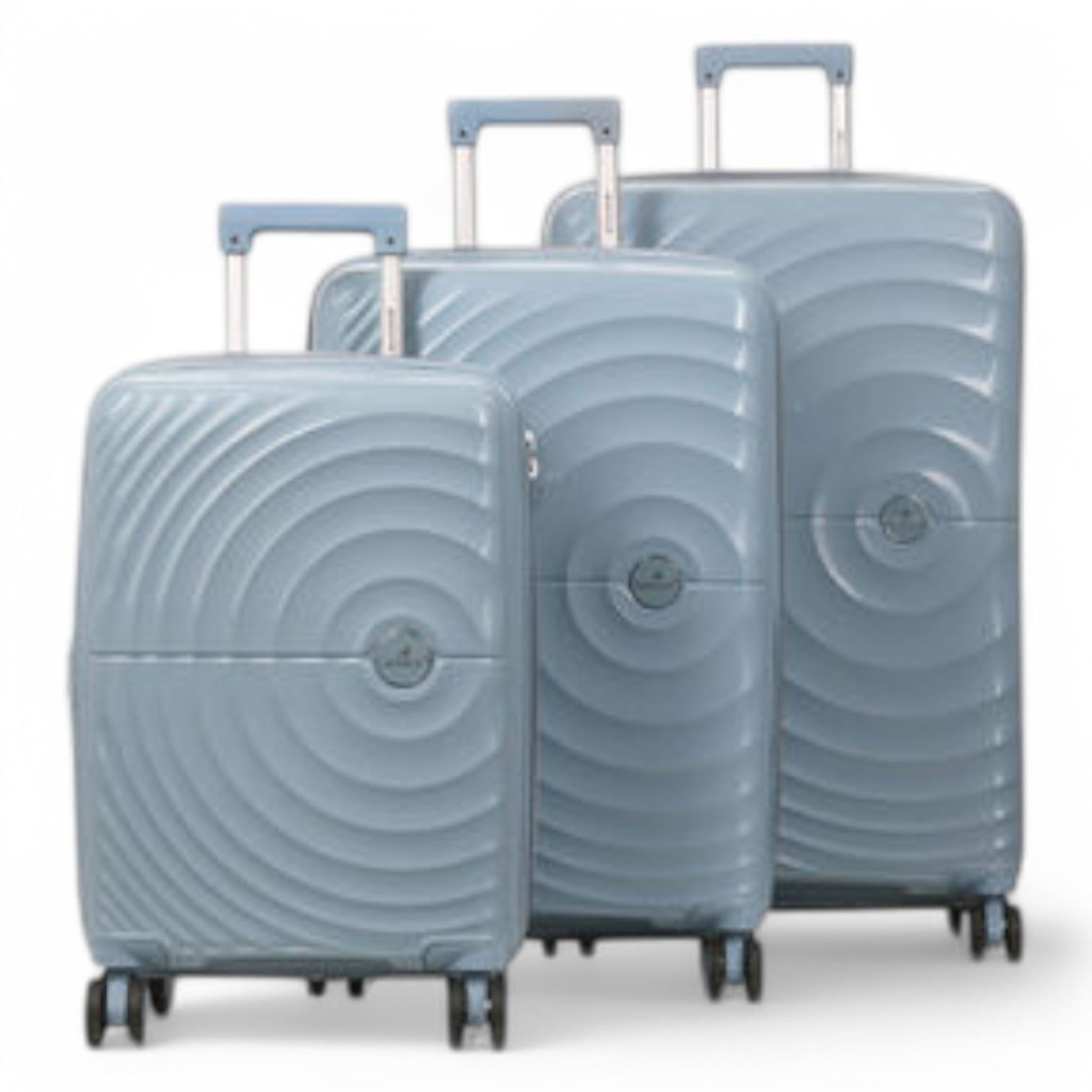 Balranald Set of 3 Hard Shell Suitcase in Sky Blue