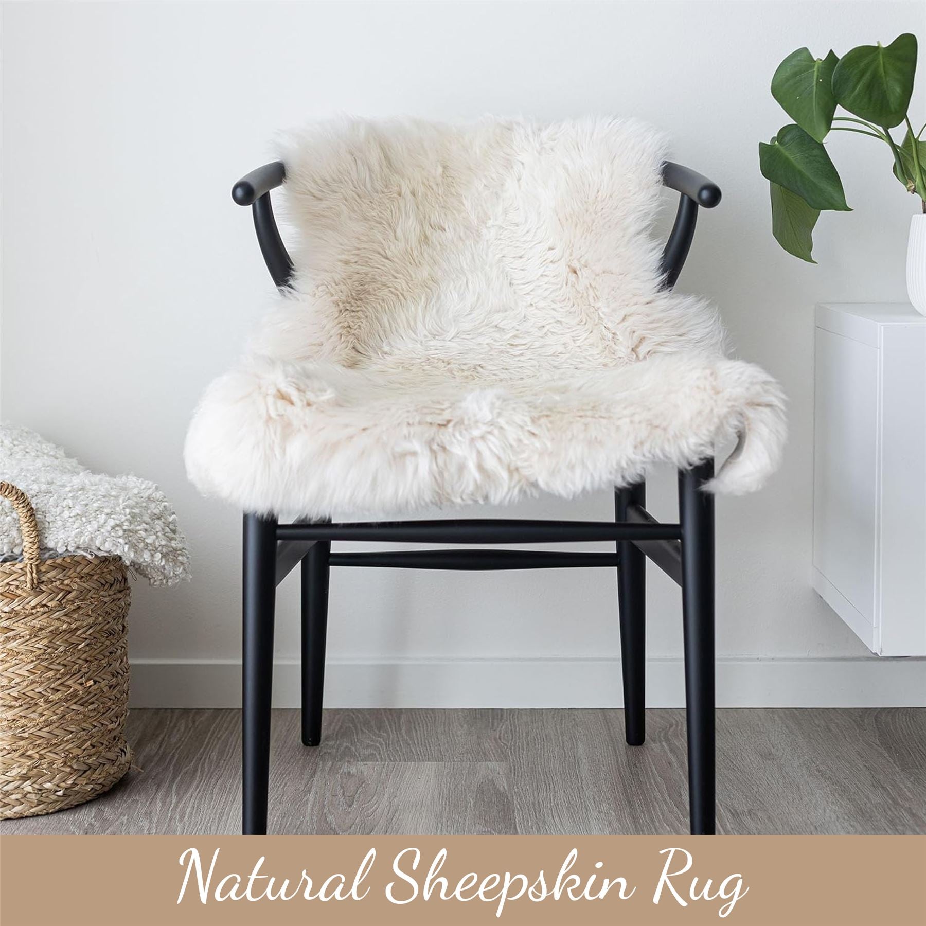 Genuine Sheepskin Natural Silky Soft Fluffy Real Wool Rug