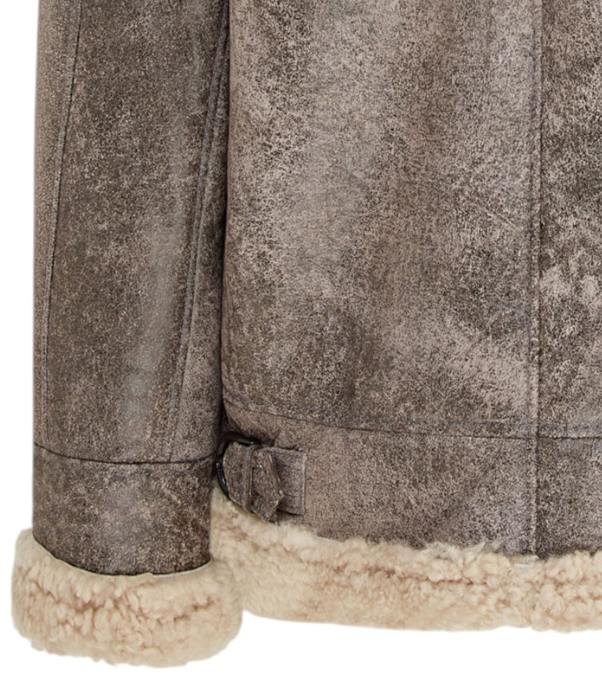 Mens Sheepskin Leather B3 Flying Aviator Aviator Jacket-Hessle