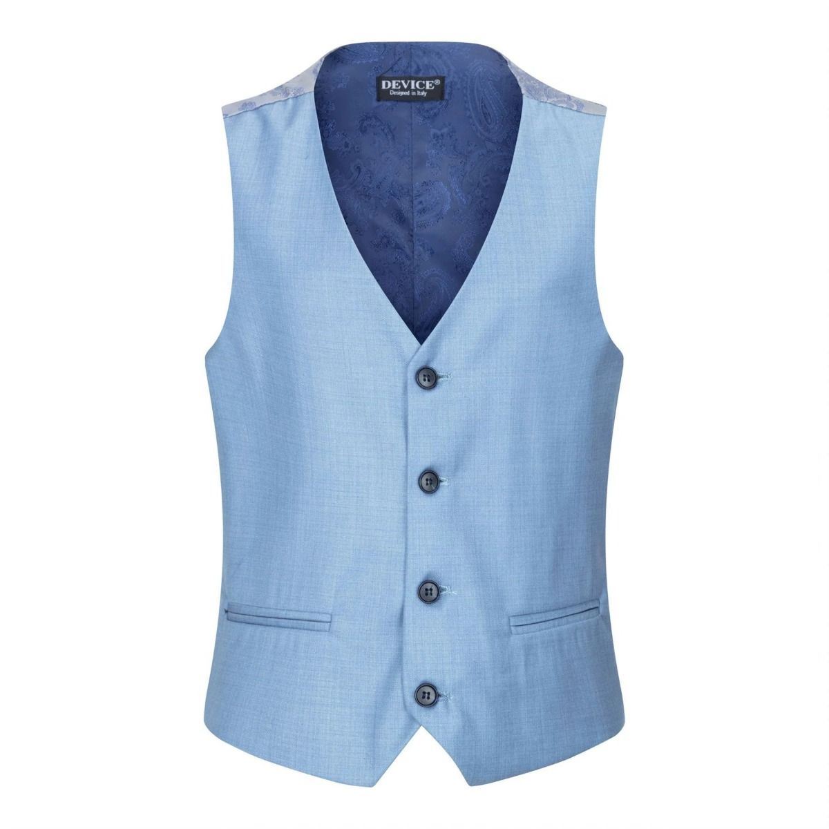 Boys 3 Piece Light Blue Classic Retro Suit